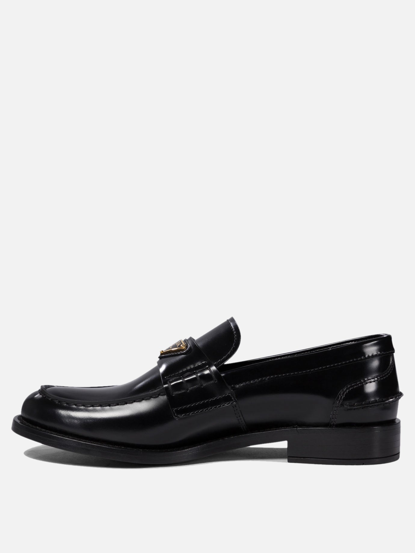 Prada Brushed leather loafers 16375369_36 Black 3