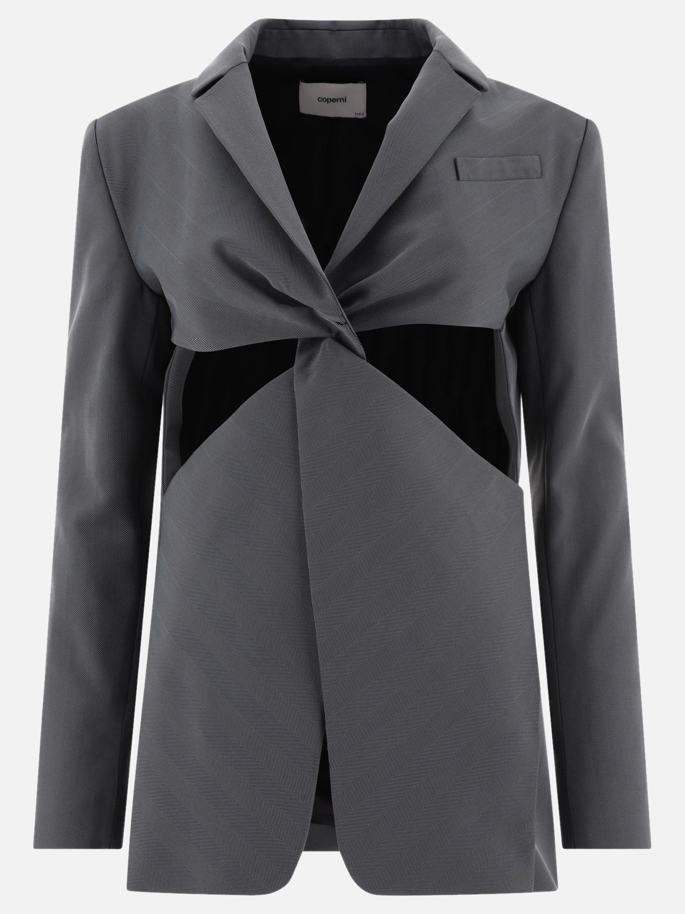 Coperni "Twisted Cut-Out" Tailored Jacket 12351343_36 Grey 1
