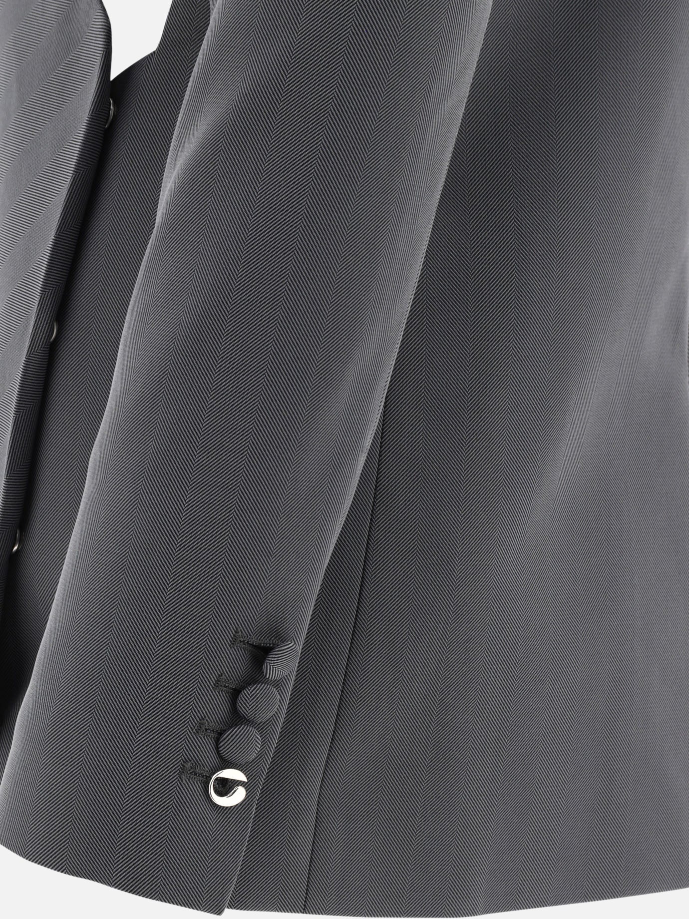 Coperni "Twisted Cut-Out" Tailored Jacket 12351343_36 Grey 4