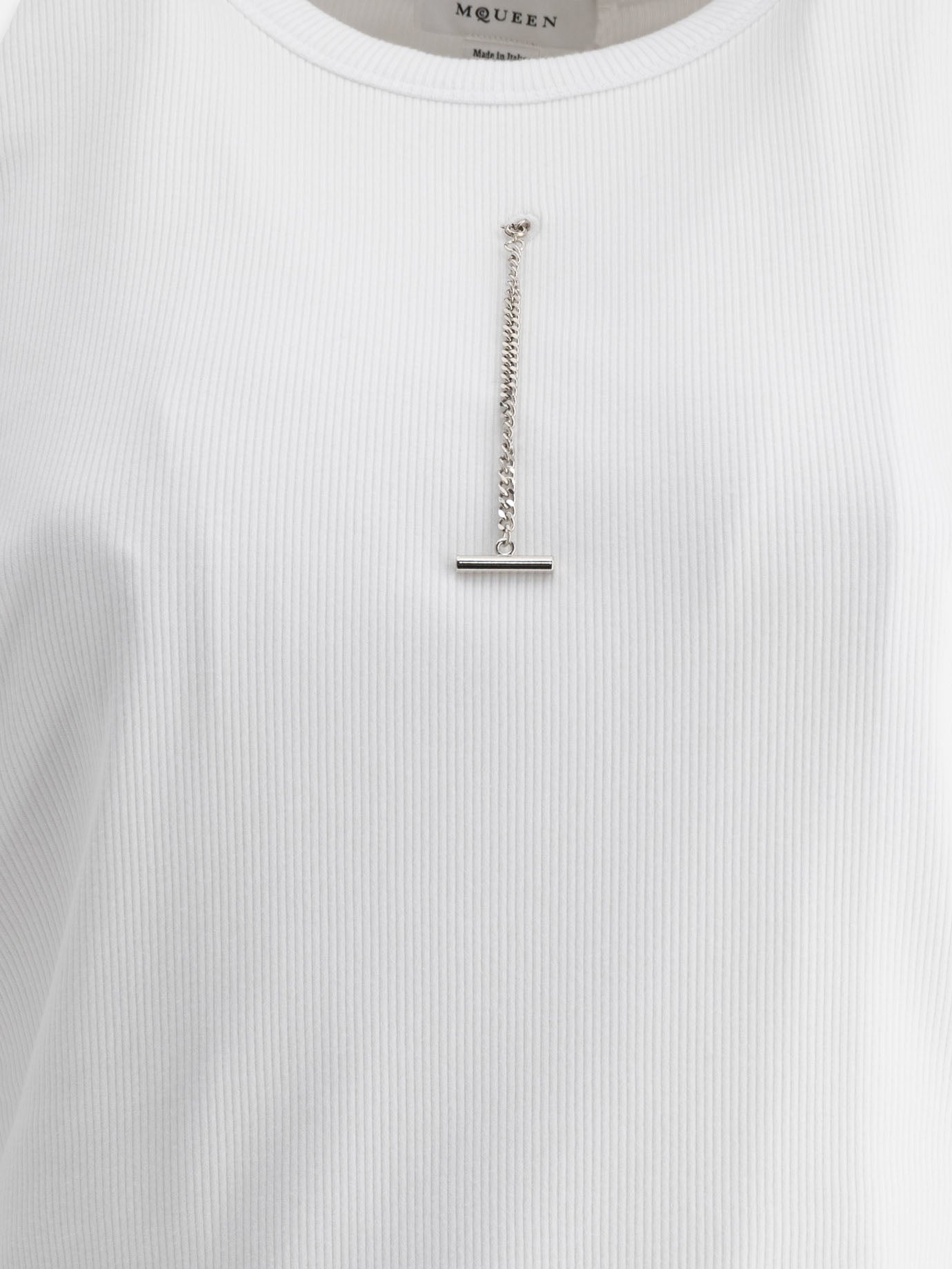 Alexander McQueen Ribbed top 11163762_40 White 3