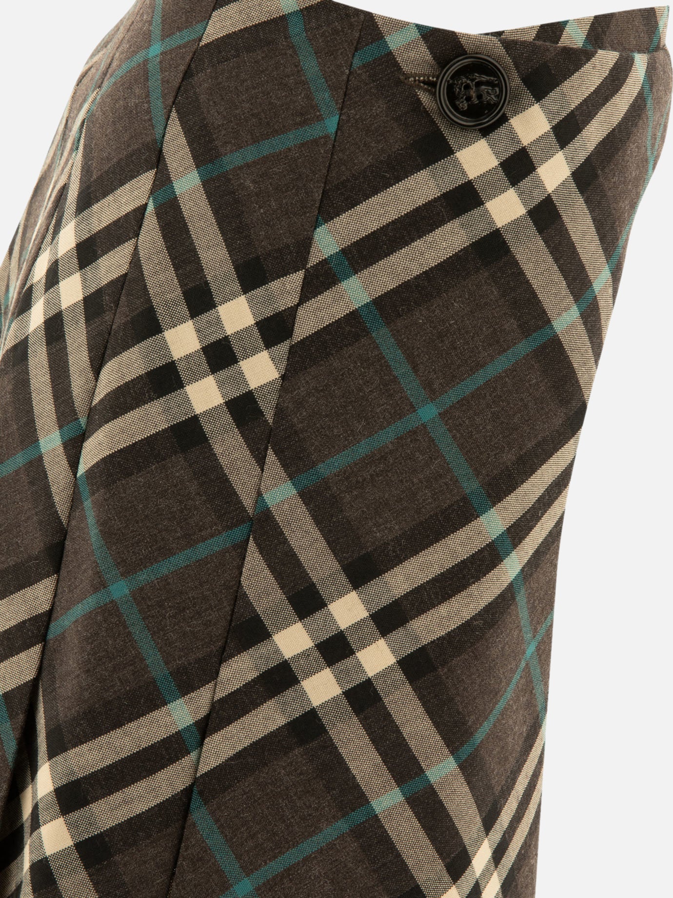 Burberry Check wool blend mini kilt 10503323_08 Grey 3