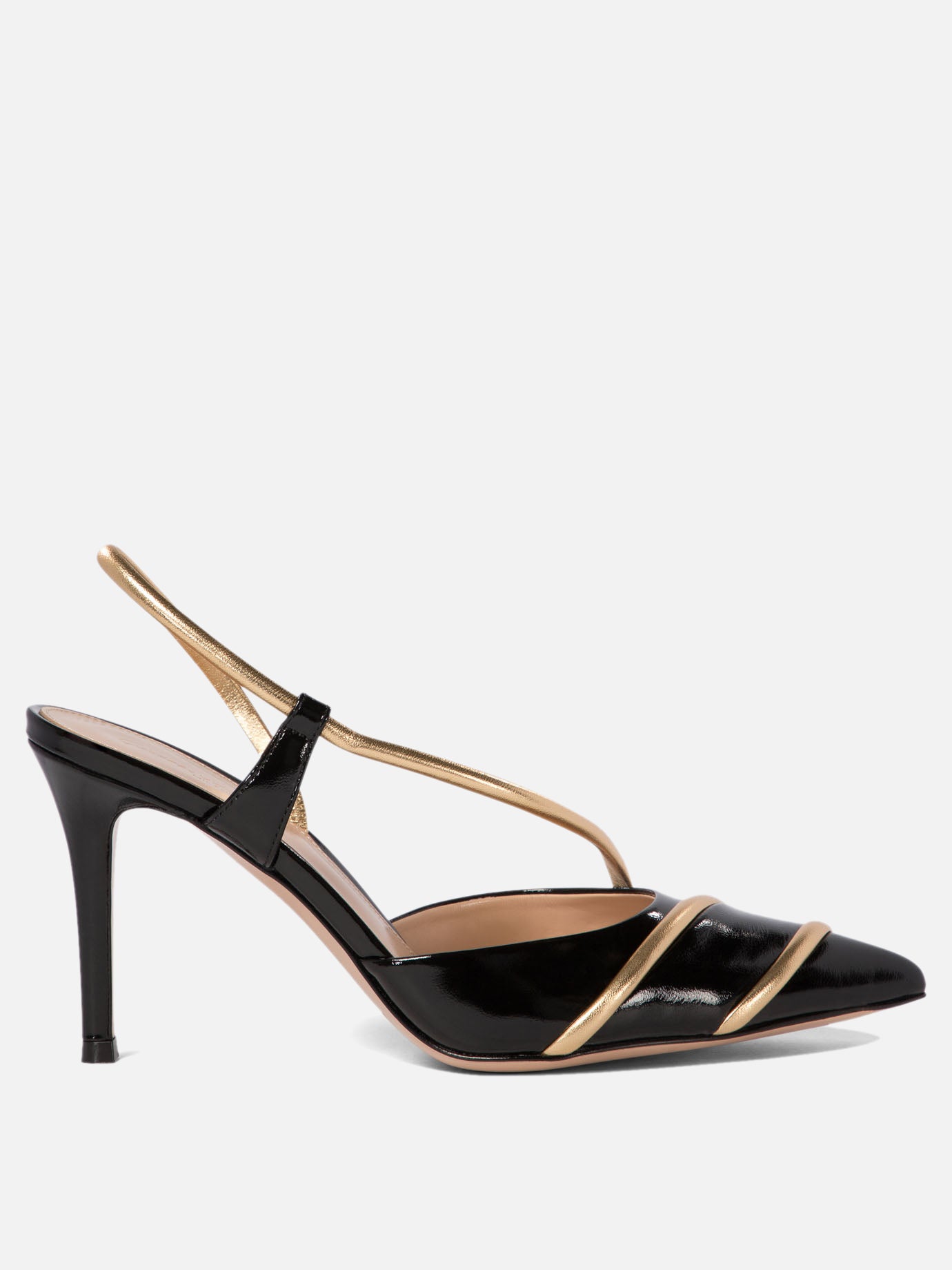 Gianvito Rossi Leather slingbacks 13964095_37½ Black 1