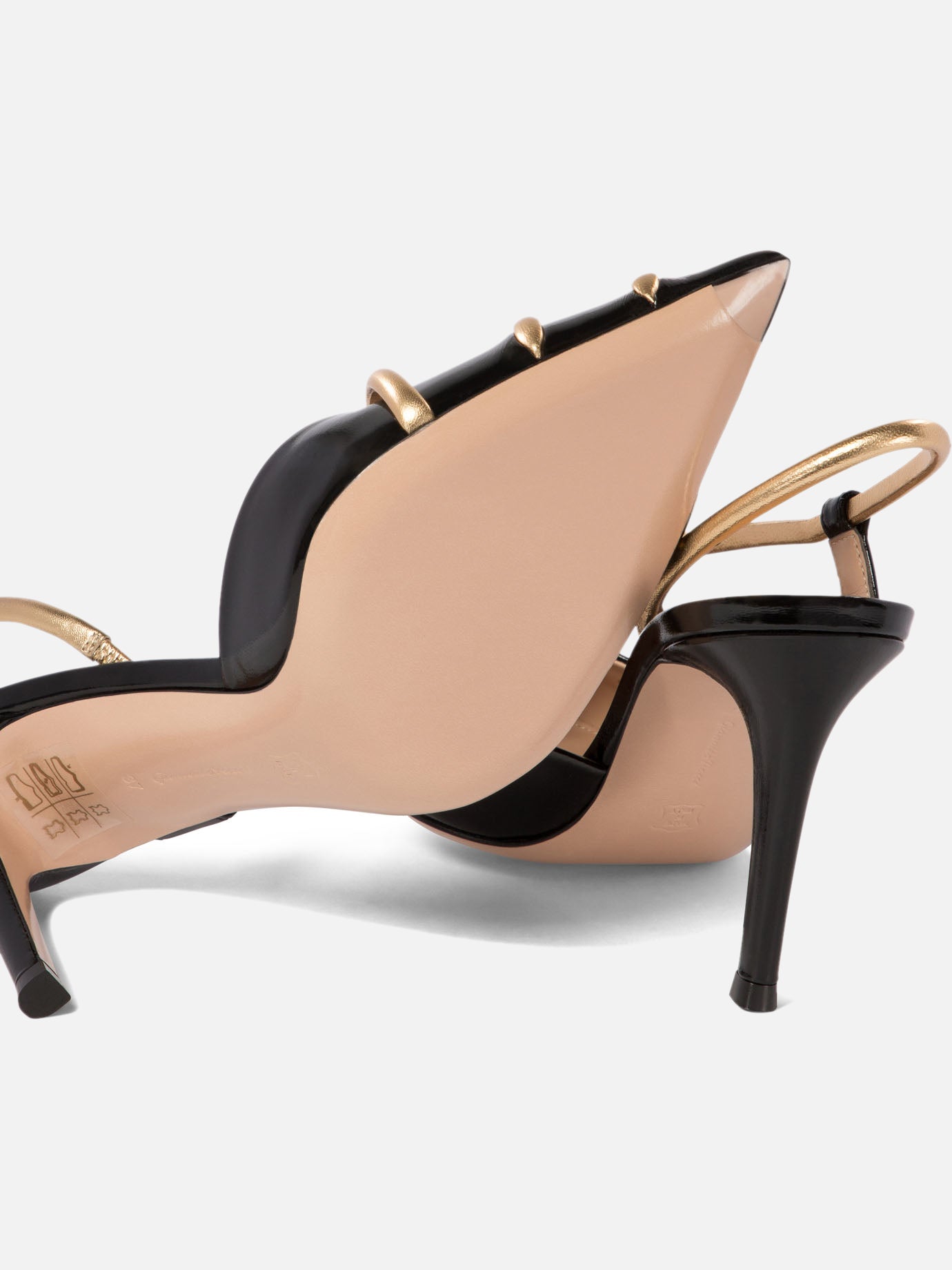 Gianvito Rossi Leather slingbacks 13964095_37½ Black 5