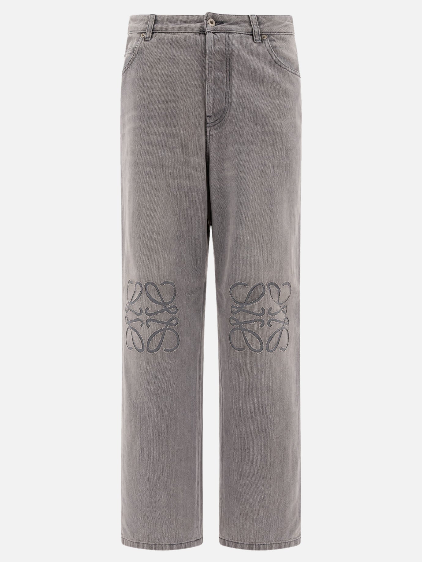 Loewe "Anagram" baggy jeans 12417126_46 Grey 1