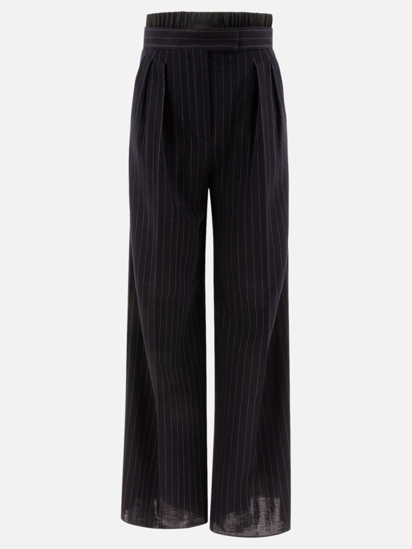 Max Mara "Piroghe" pinstriped trousers 10055236_40 Blue 1