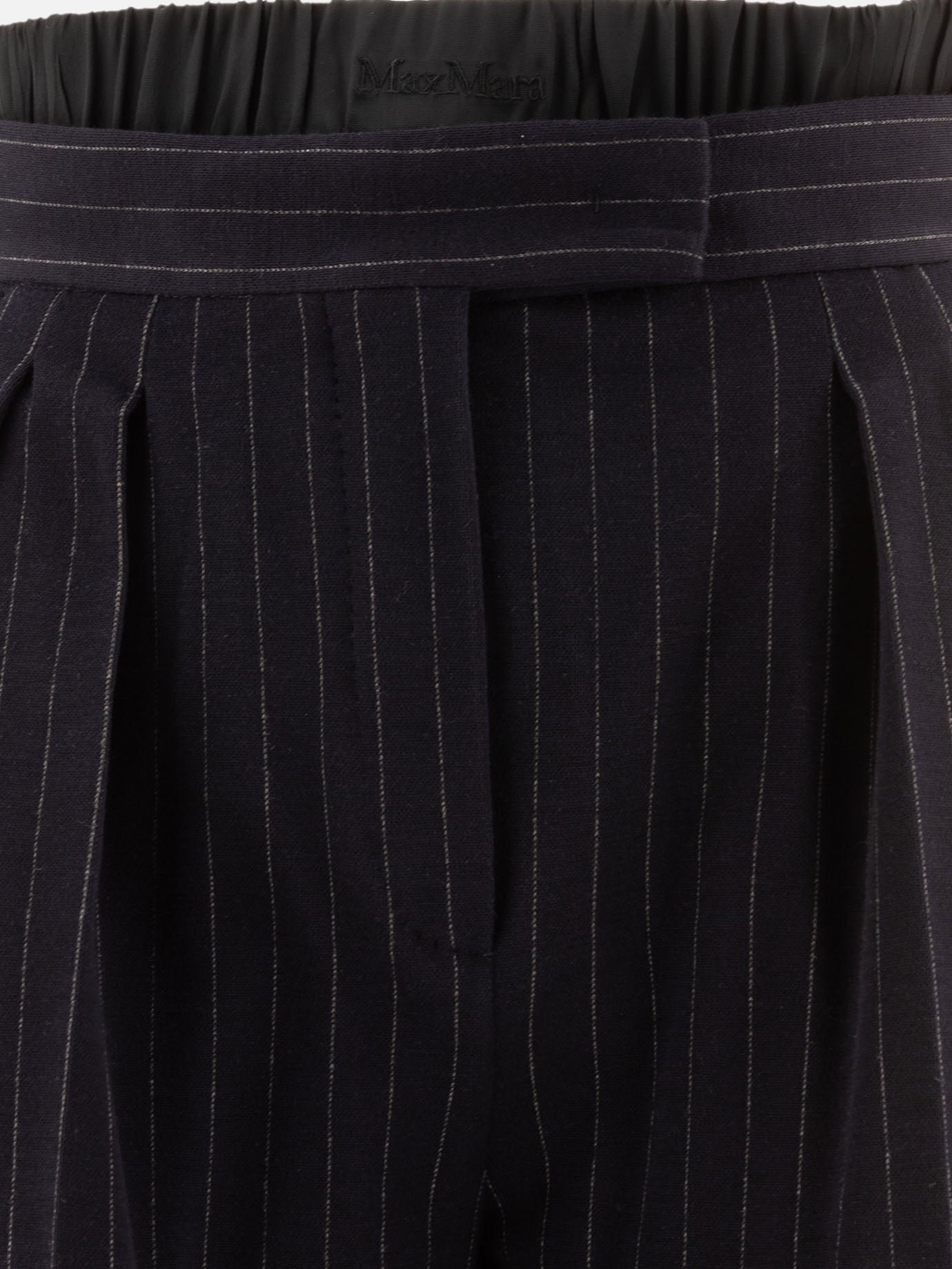 Max Mara "Piroghe" pinstriped trousers 10055236_40 Blue 3