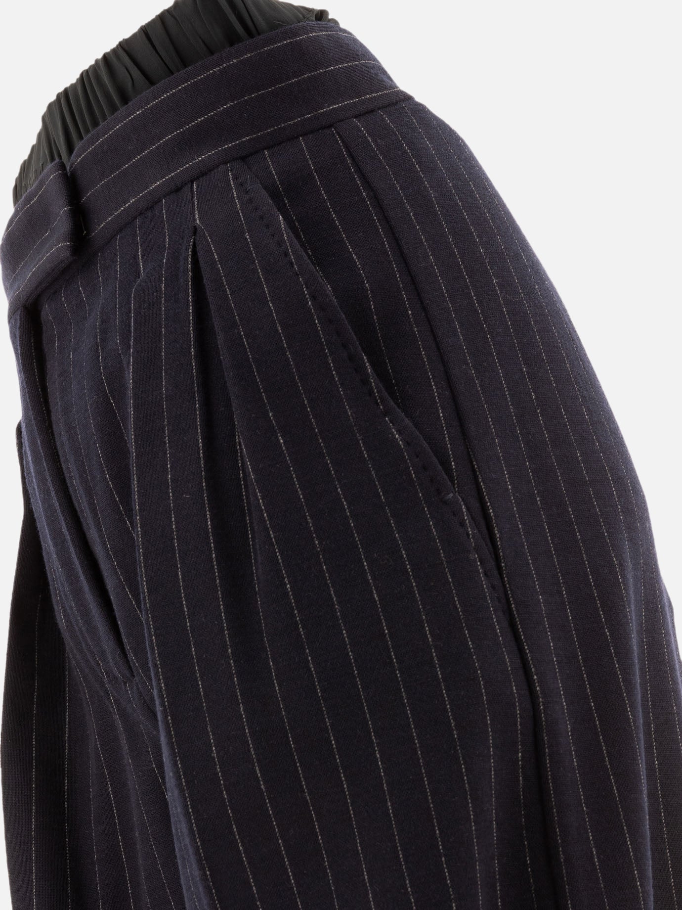 Max Mara "Piroghe" pinstriped trousers 10055236_40 Blue 4