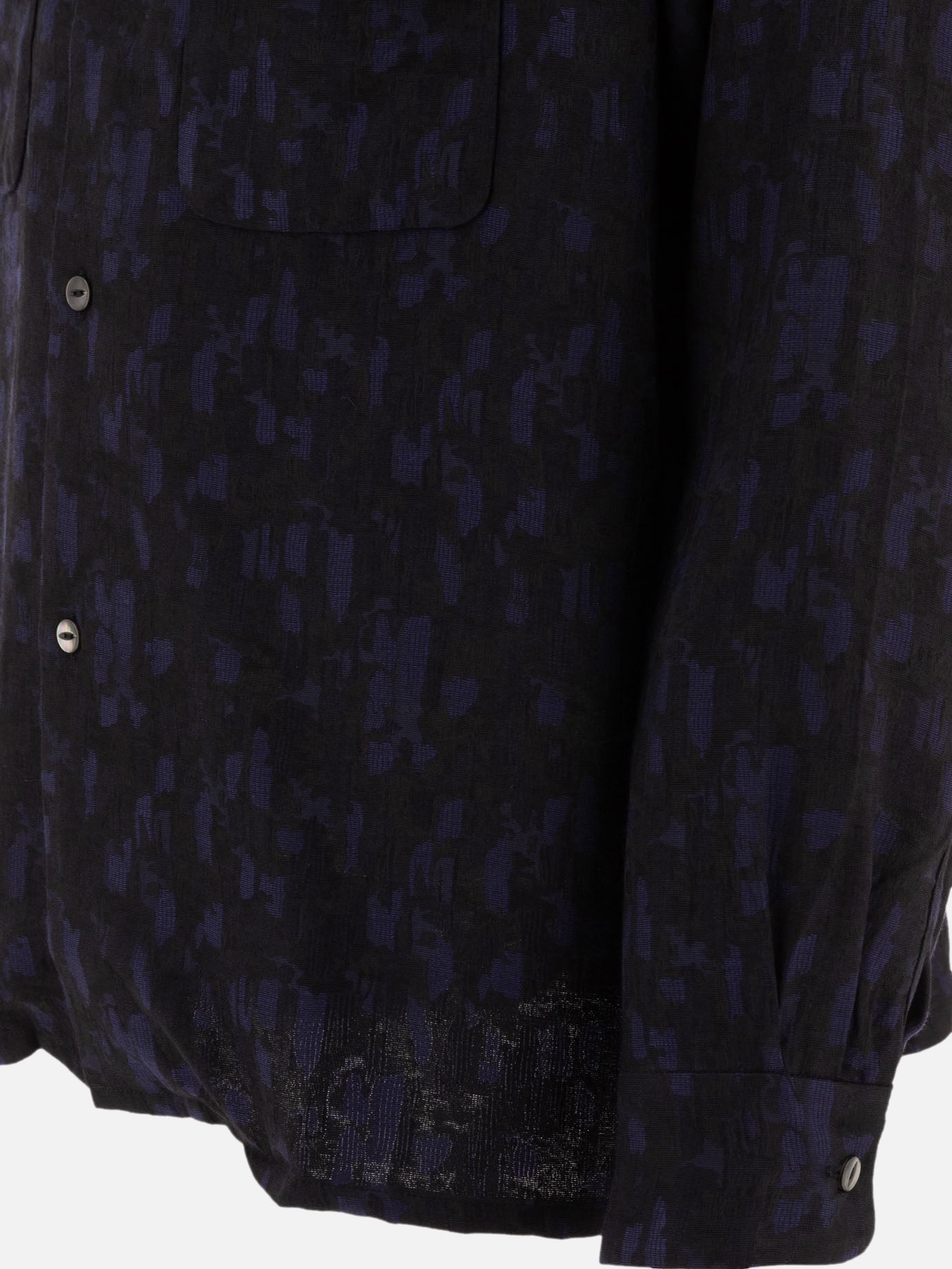 Needles "Abstract Jacquard" shirt 15809770_S Blue 4