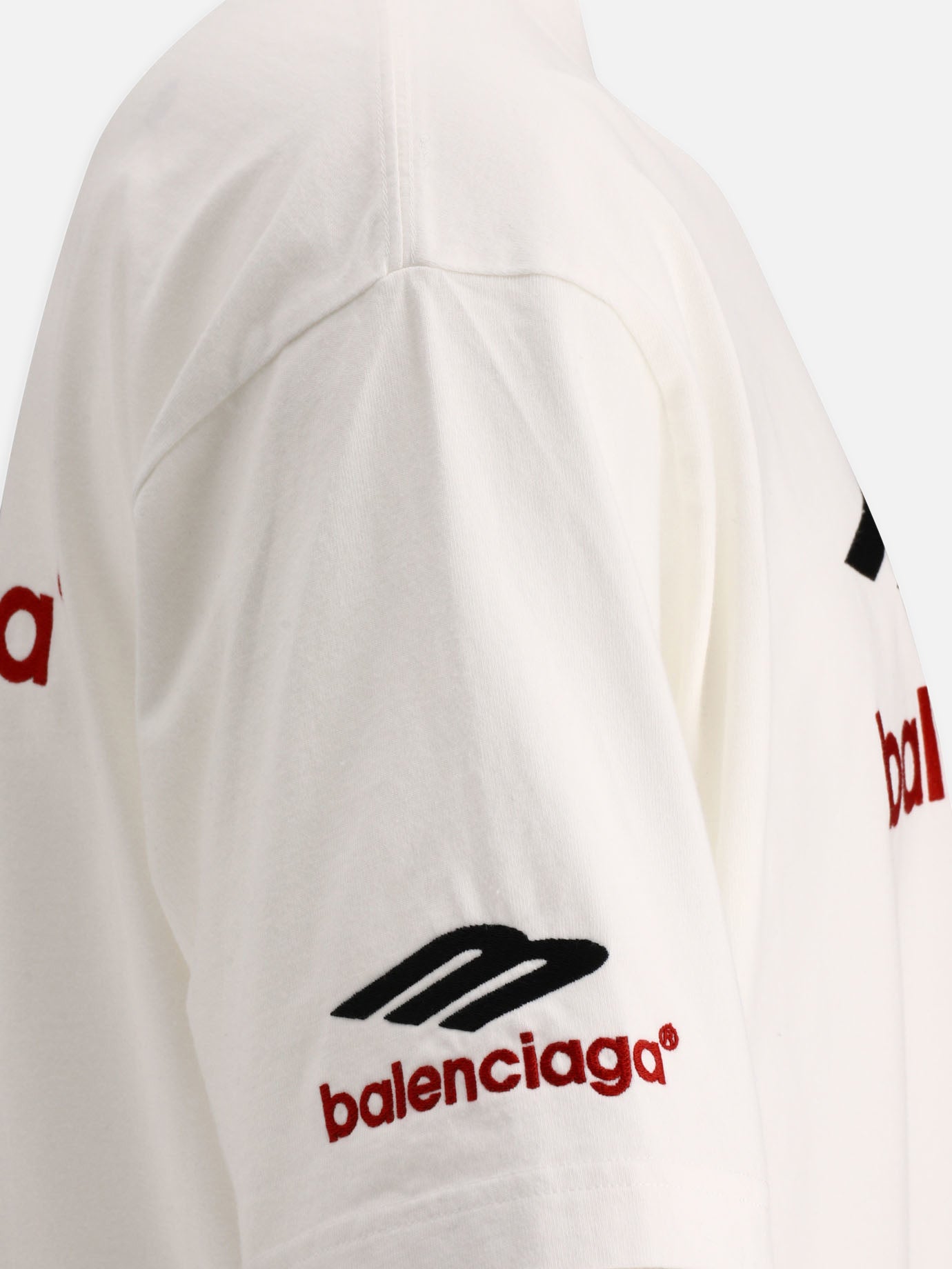 Crewneck t-shirts 100% cotton  White - Balenciaga Men | PDP | VIETTI Online Store | thumbnail_4