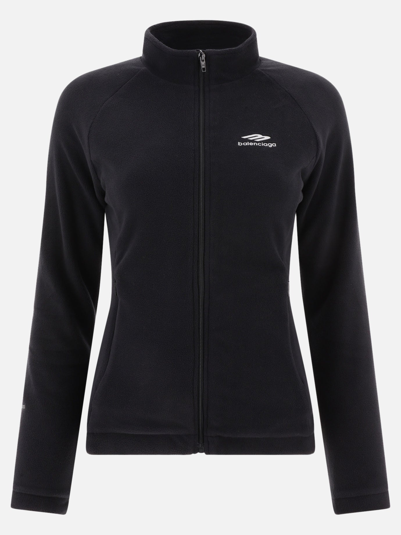 Full zip sweatshirts 100% polyester  Black - Balenciaga Women | PDP | VIETTI Online Store | thumbnail