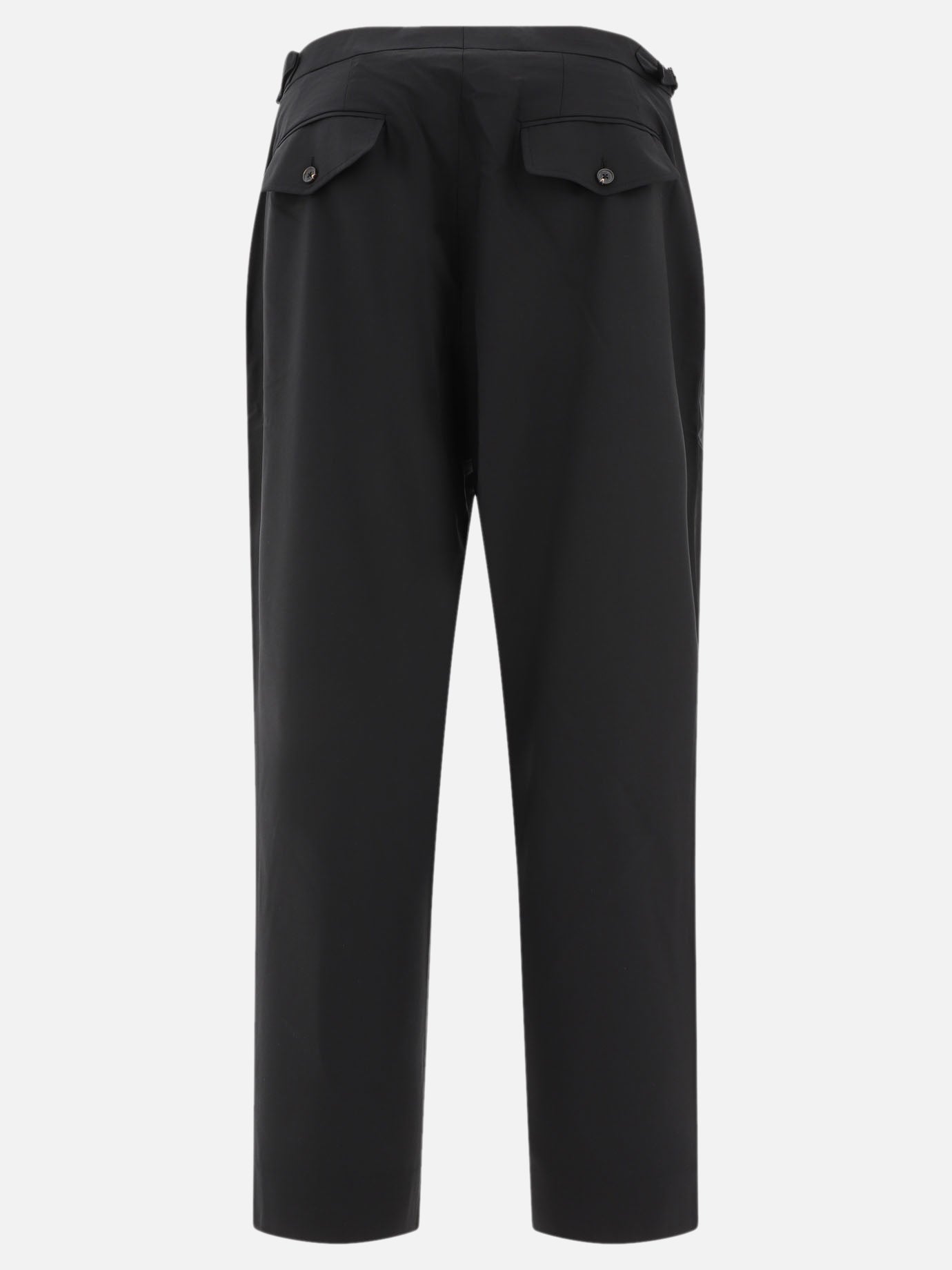 Bode "Tropical Wool Double Button" trousers Black