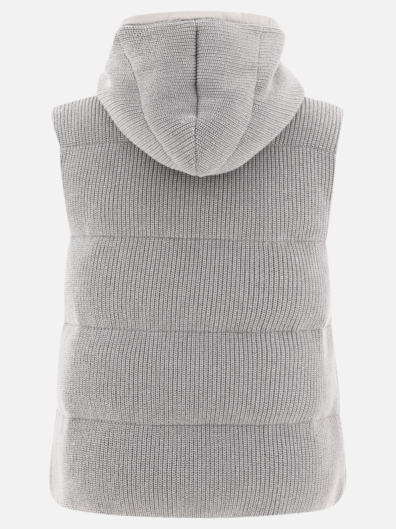 Vest jackets 96% cotton 4% polyester  Grey - Brunello Cucinelli Women | PDP | VIETTI Online Store | thumbnail_2