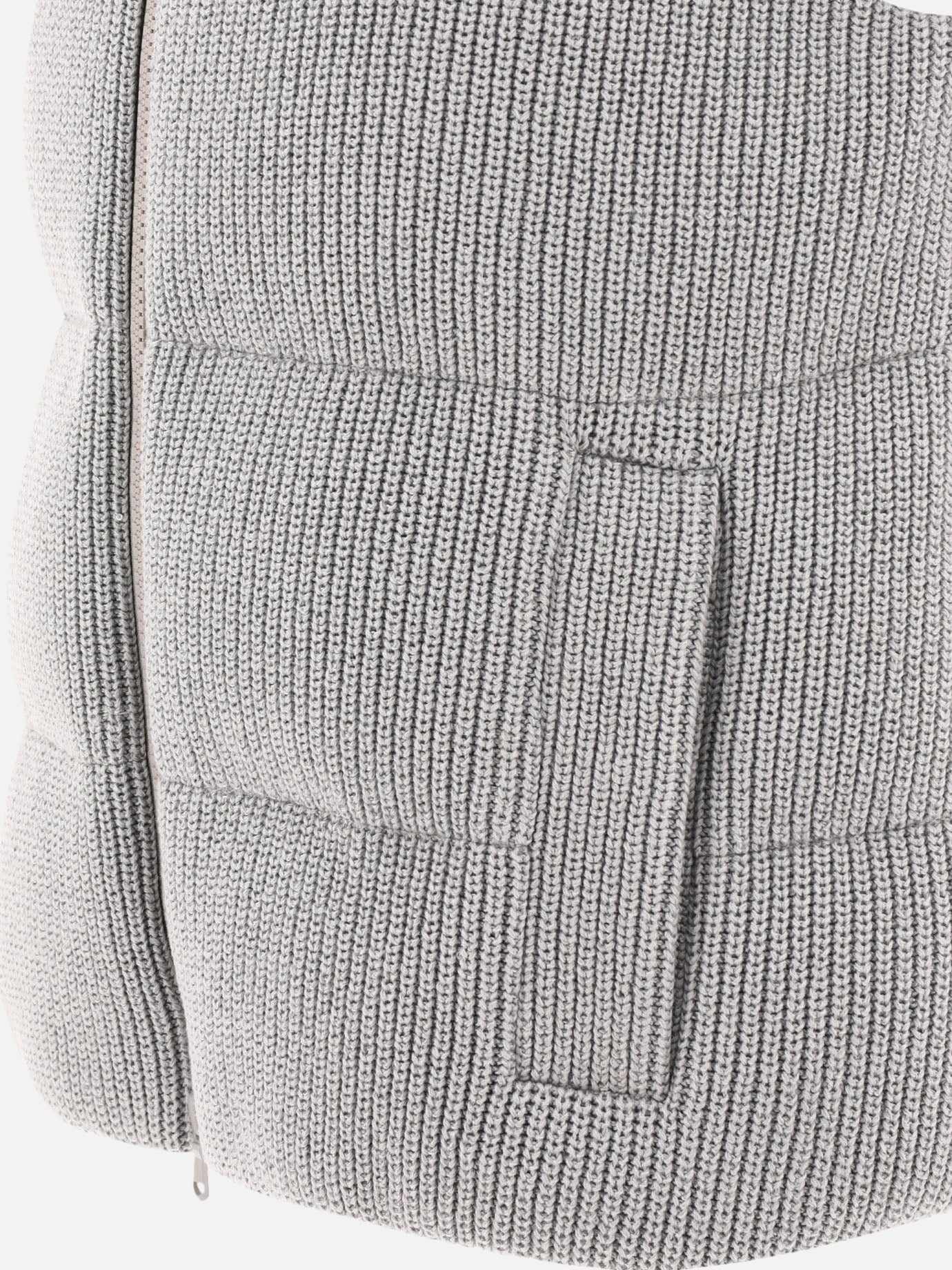 Vest jackets 96% cotton 4% polyester  Grey - Brunello Cucinelli Women | PDP | VIETTI Online Store | thumbnail_4