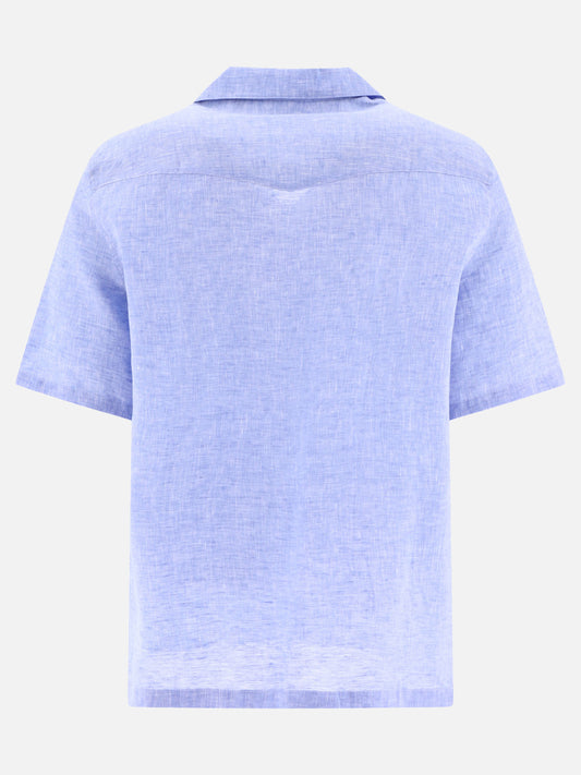 Casual shirts 100% linen  Light blue - Brunello Cucinelli Men | PLP | VIETTI Online Store | 2
