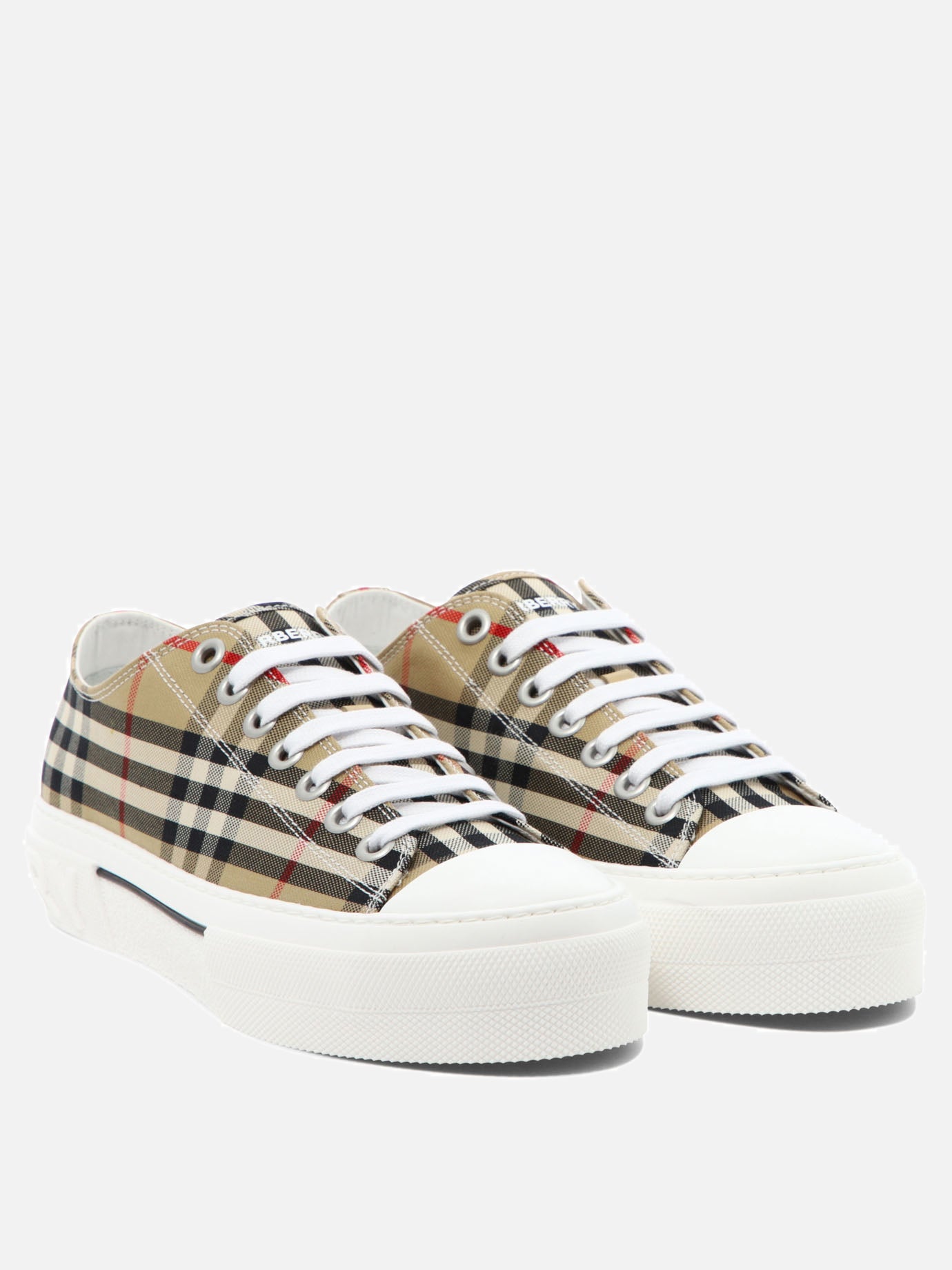 Low top sneakers 100% cotton - 100% rubber  Beige - Burberry Men | PDP | VIETTI Online Store | Zoom-Modal_2
