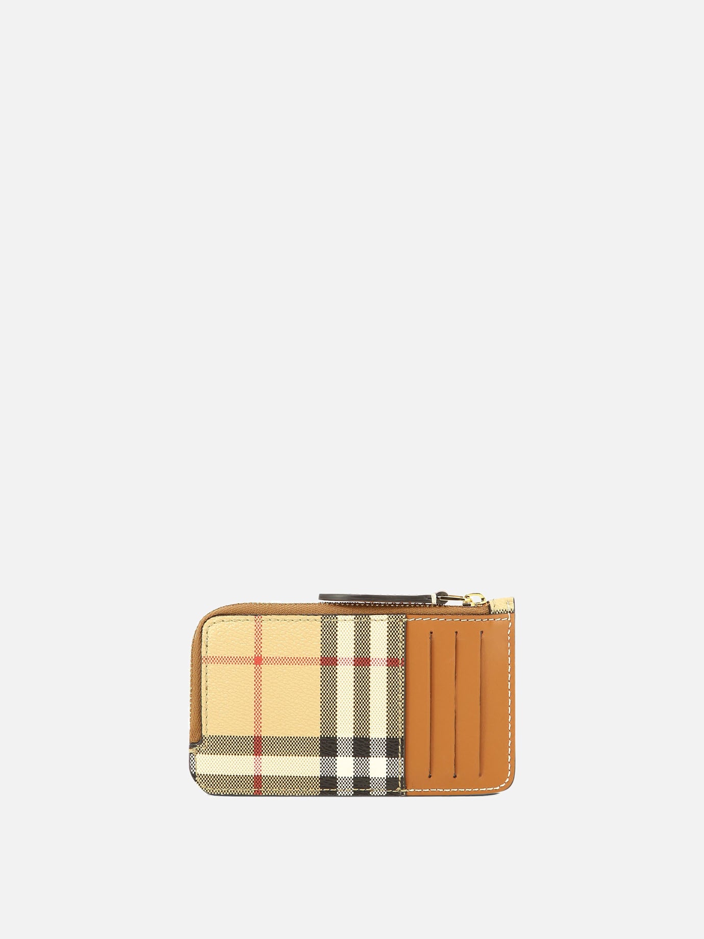 Wallets 69% polyurethane 17% polyester 14% cotton  Beige - Burberry Women | PDP | VIETTI Online Store | thumbnail_3