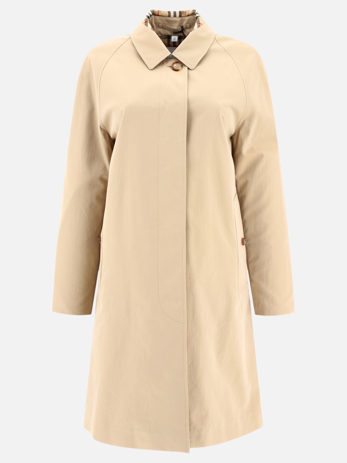 Raincoats & Trench coats 100% cotton  Beige - Burberry Women | PDP | VIETTI Online Store | thumbnail