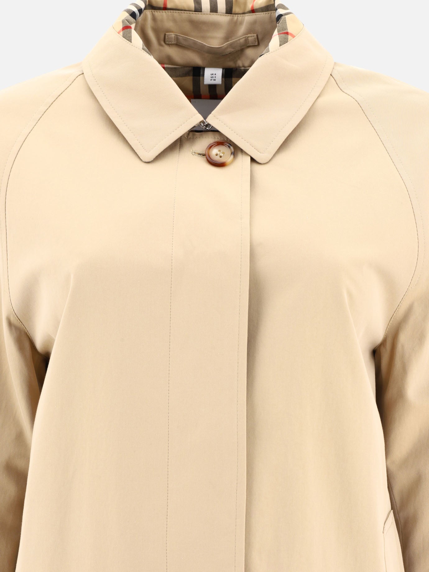Raincoats & Trench coats 100% cotton  Beige - Burberry Women | PDP | VIETTI Online Store | thumbnail_3