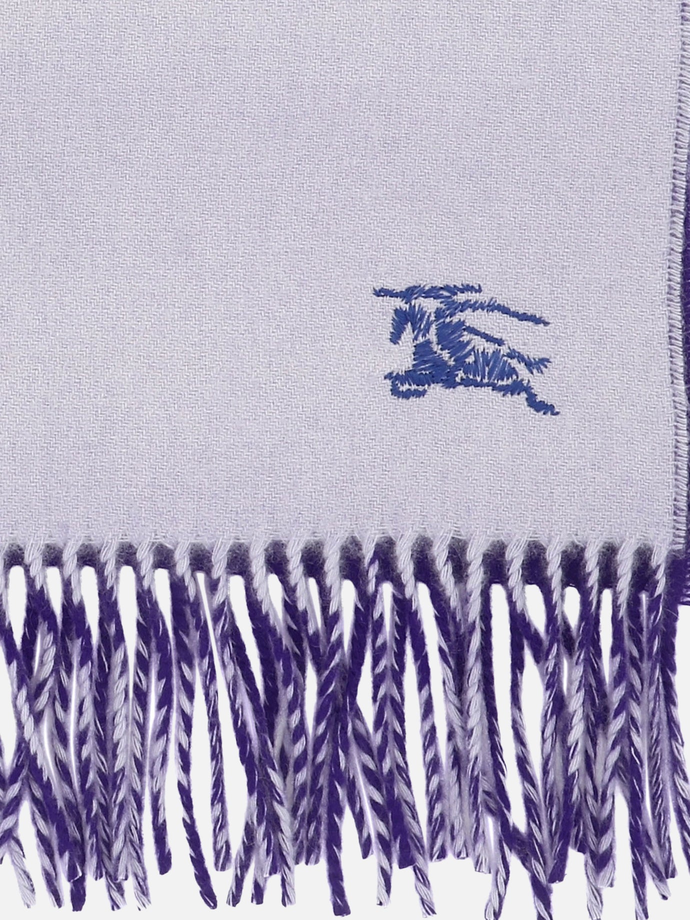 Fringed scarves 100% cashmere  Purple - Burberry Women | PDP | VIETTI Online Store | thumbnail_2