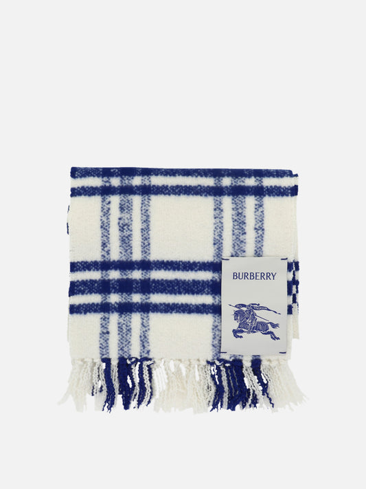 Fringed scarves 100% wool  Blue - Burberry Women | PLP | VIETTI Online Store 
