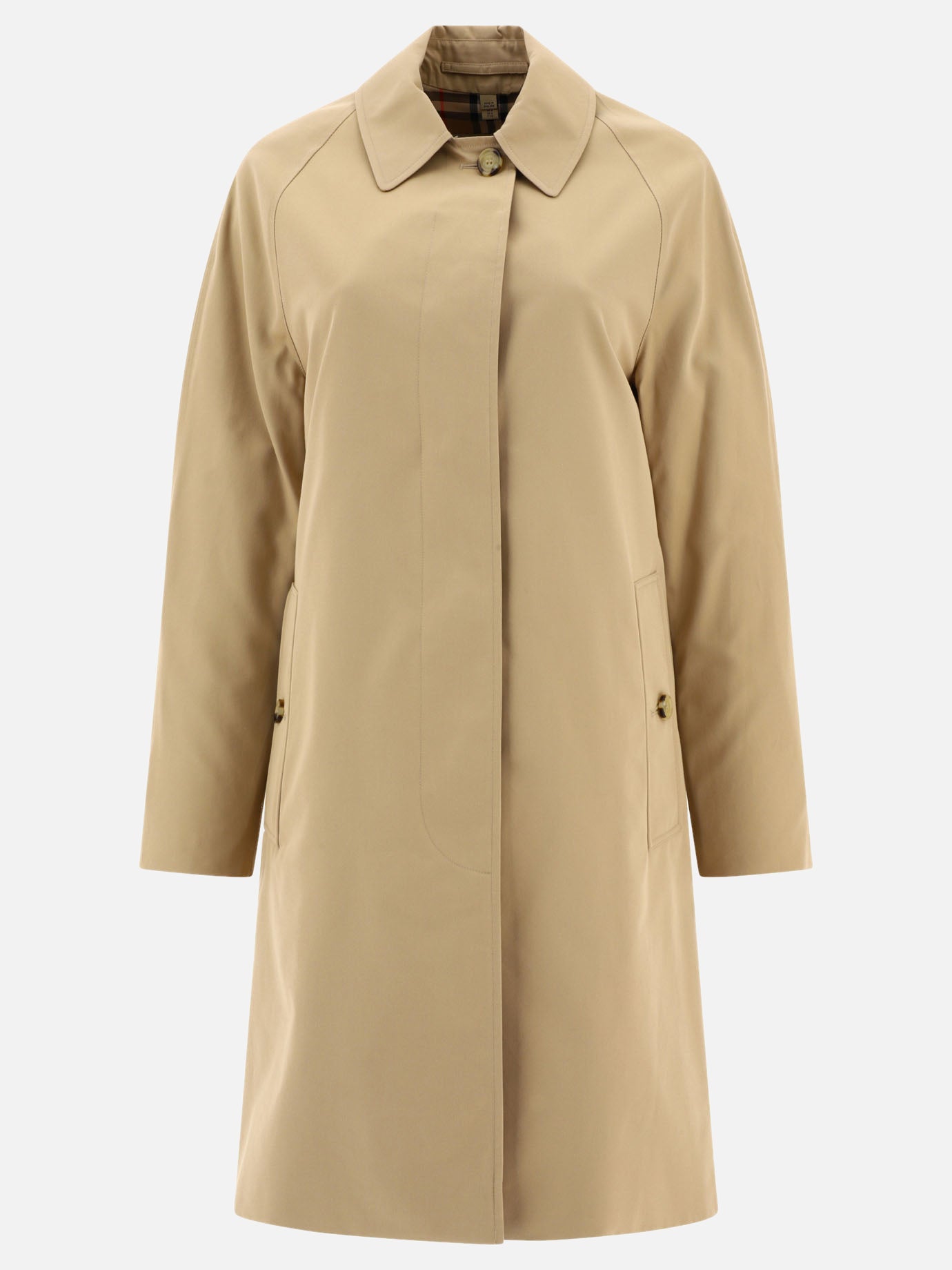 Raincoats & Trench coats 100% cotton  Beige - Burberry Women | PDP | VIETTI Online Store | Zoom-Modal
