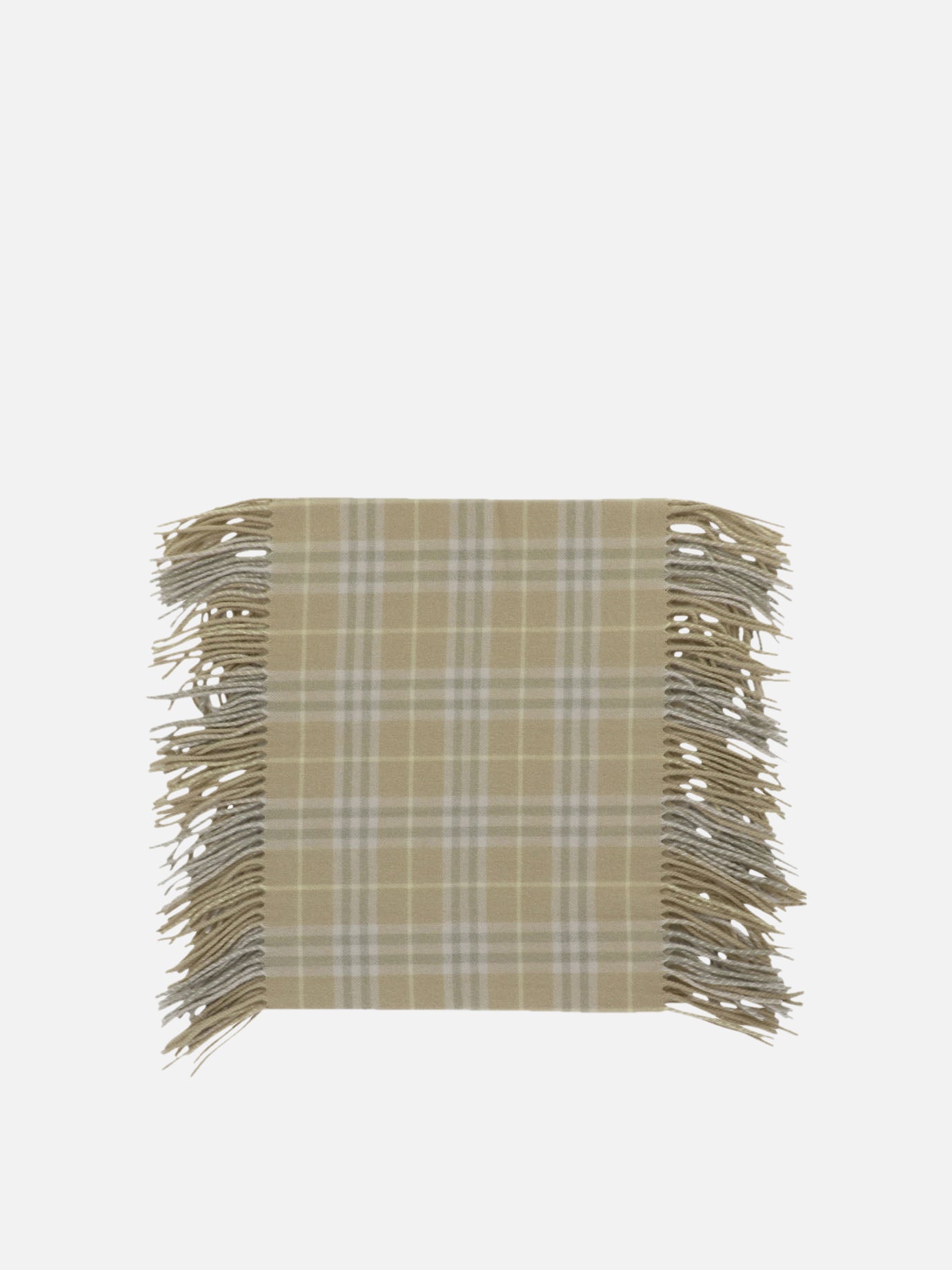 Fringed scarves 100% cashmere  Beige - Burberry Women | PDP | VIETTI Online Store | Zoom-Modal
