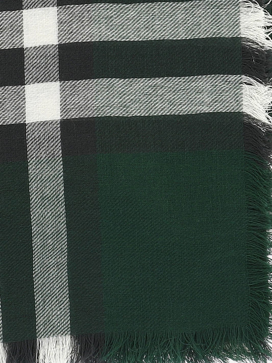 Fringed scarves 100% wool  Green - Burberry Women | PLP | VIETTI Online Store | 2
