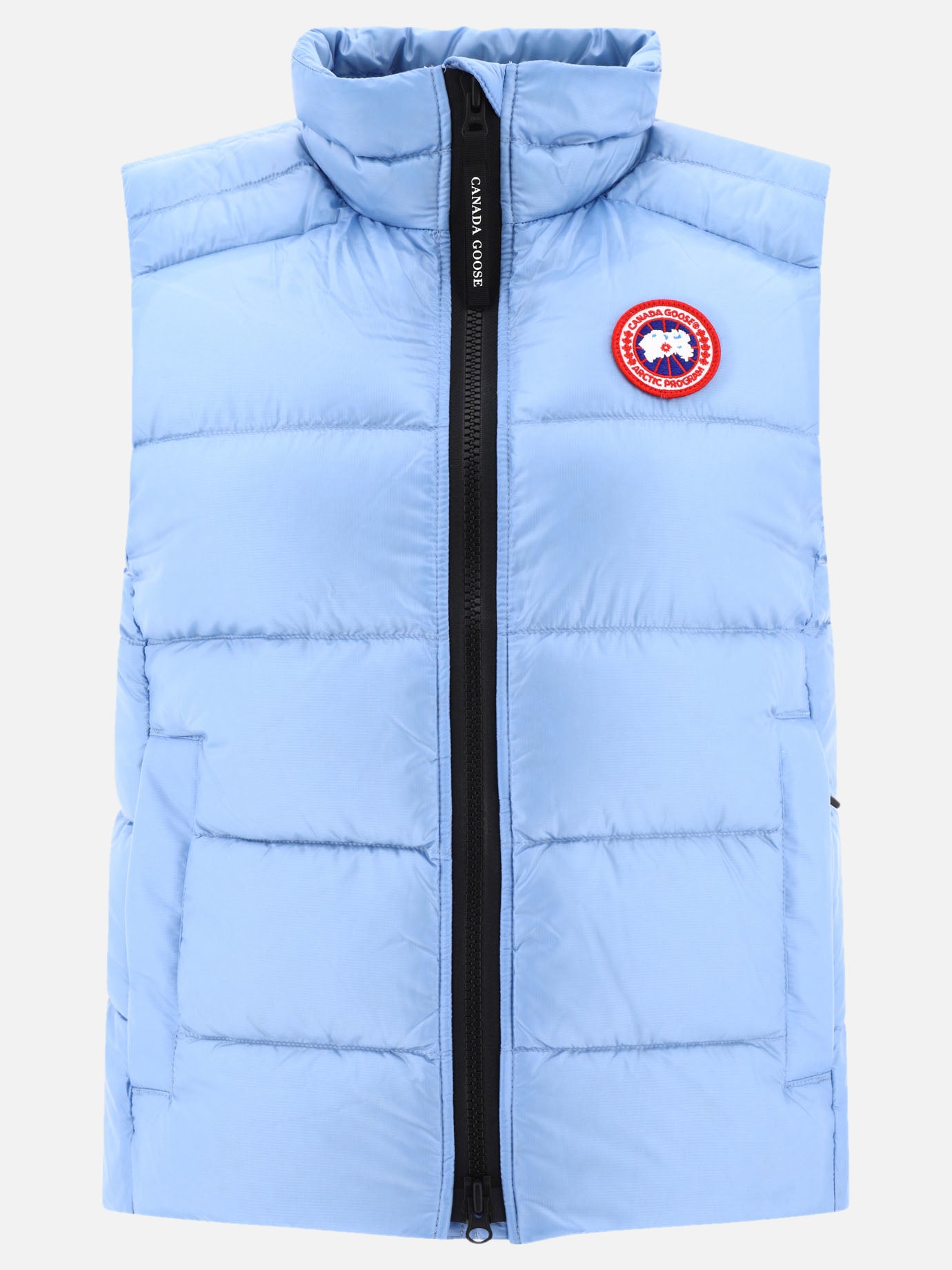 Vest jackets 100% nylon - Padding: down and feather  Light blue - Canada Goose Women | PDP | VIETTI Online Store | Zoom-Modal

