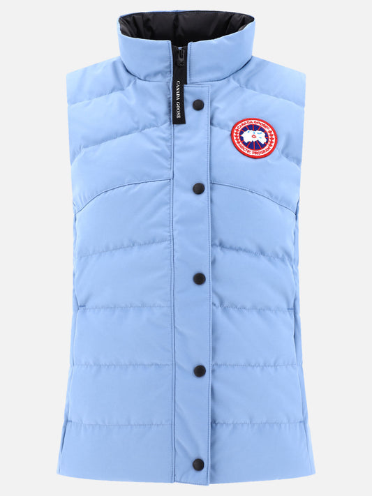 Vest jackets 84% polyester 16% cotton - Padding: down and feathers  Light blue - Canada Goose Women | PLP | VIETTI Online Store 
