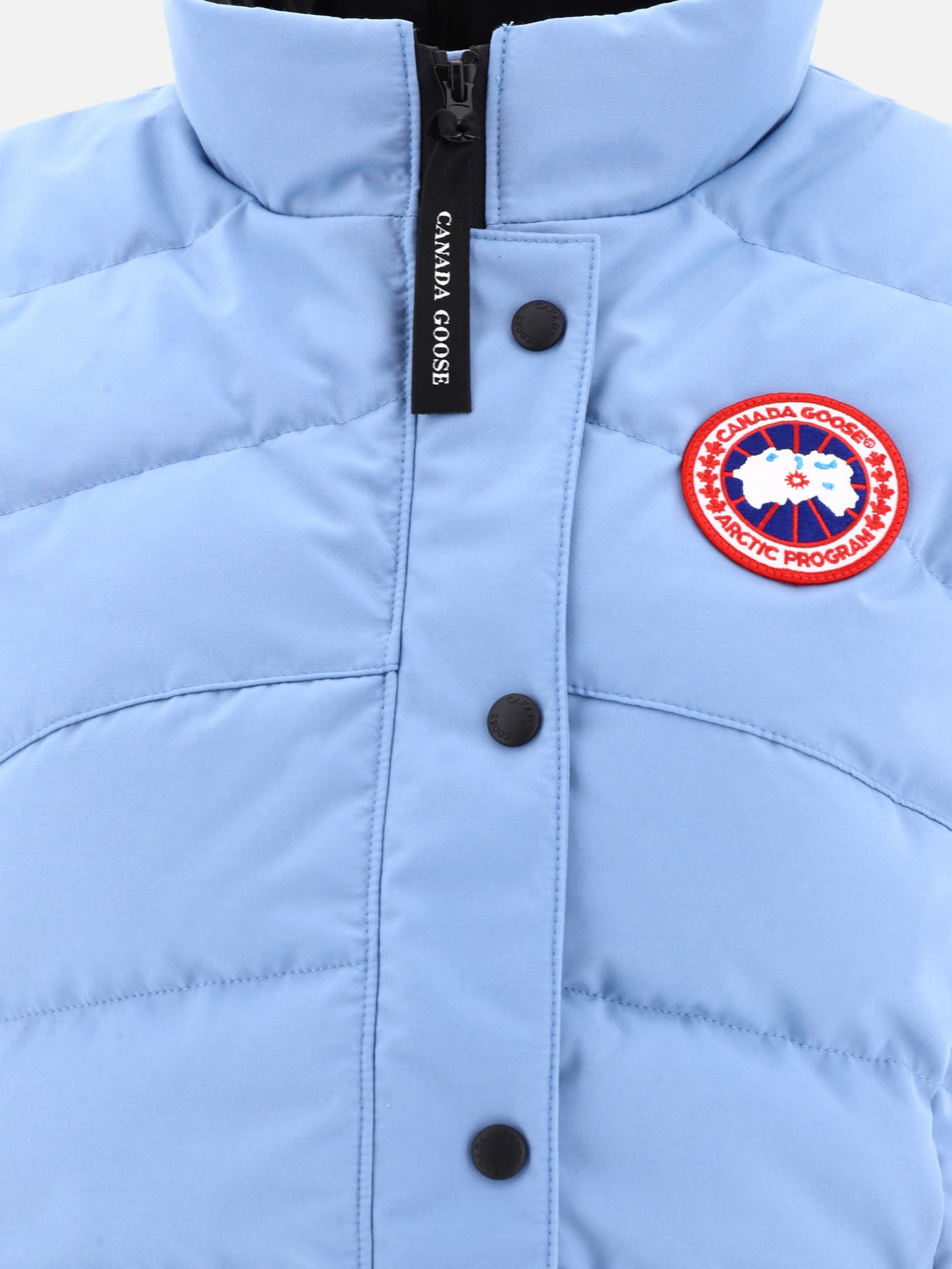 Vest jackets 84% polyester 16% cotton - Padding: down and feathers  Light blue - Canada Goose Women | PDP | VIETTI Online Store | Zoom-Modal_3
