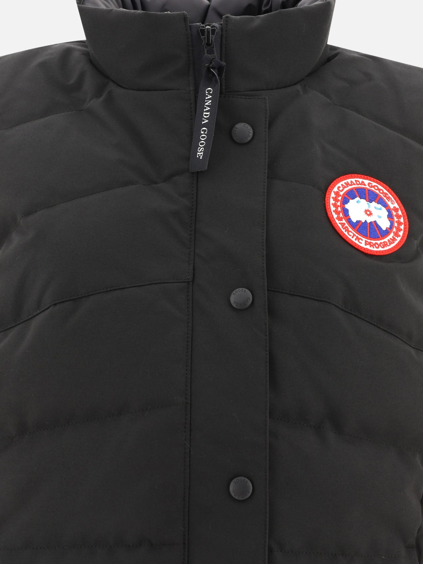 Vest jackets 84% polyester 16% cotton - Padding: down and feathers  Black - Canada Goose Women | PDP | VIETTI Online Store | thumbnail_3