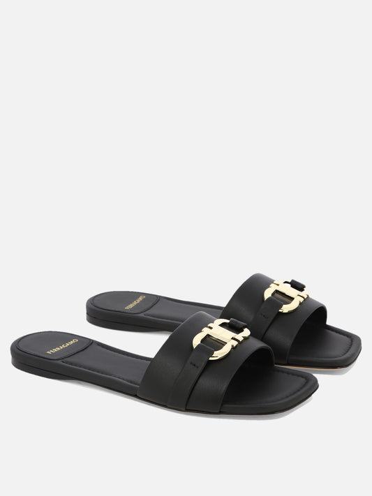 Flat sandals 0769636  Black - Ferragamo Women | PLP | VIETTI Online Store | 2
