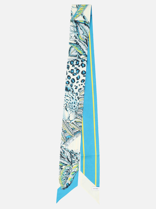Silk scarves 0771212  Light blue - Ferragamo Women | PLP | VIETTI Online Store 
