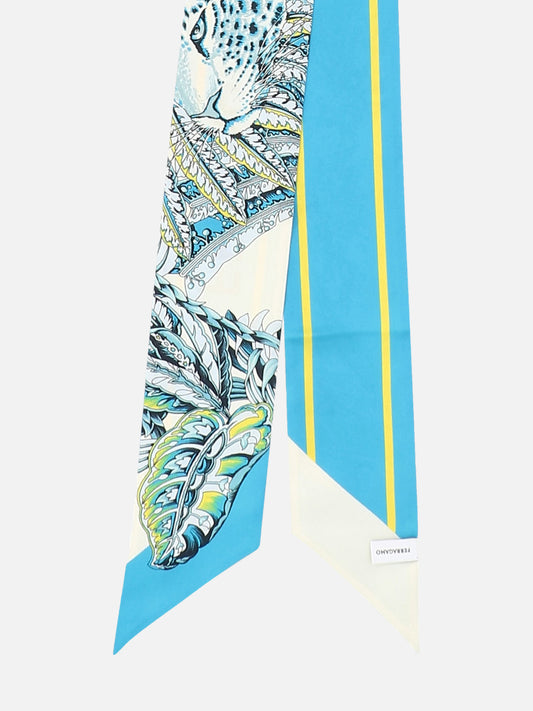 Silk scarves 0771212  Light blue - Ferragamo Women | PLP | VIETTI Online Store | 2
