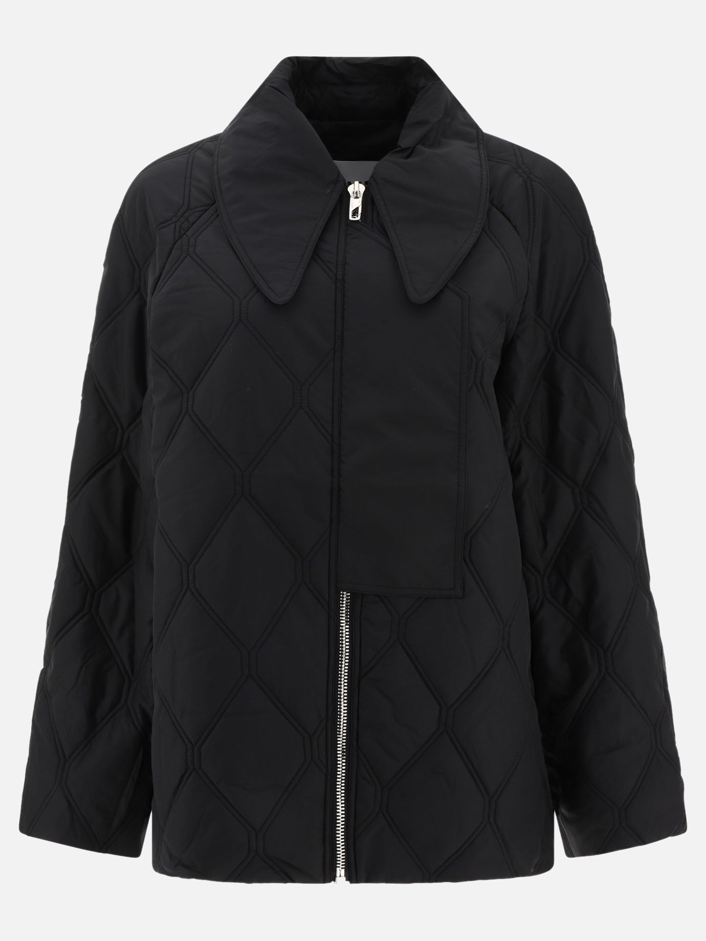 Quilted & Utility Jackets 100% recycled polyester  Black - Ganni Women | PDP | VIETTI Online Store | Zoom-Modal
