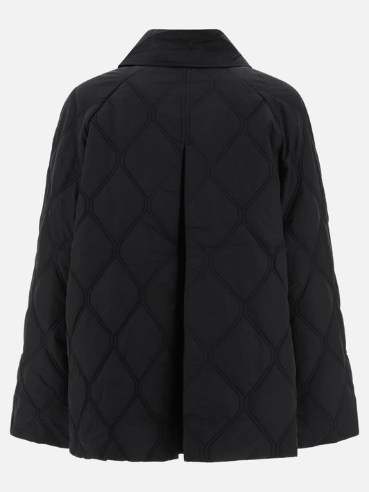 Quilted & Utility Jackets 100% recycled polyester  Black - Ganni Women | PLP | VIETTI Online Store | 2
