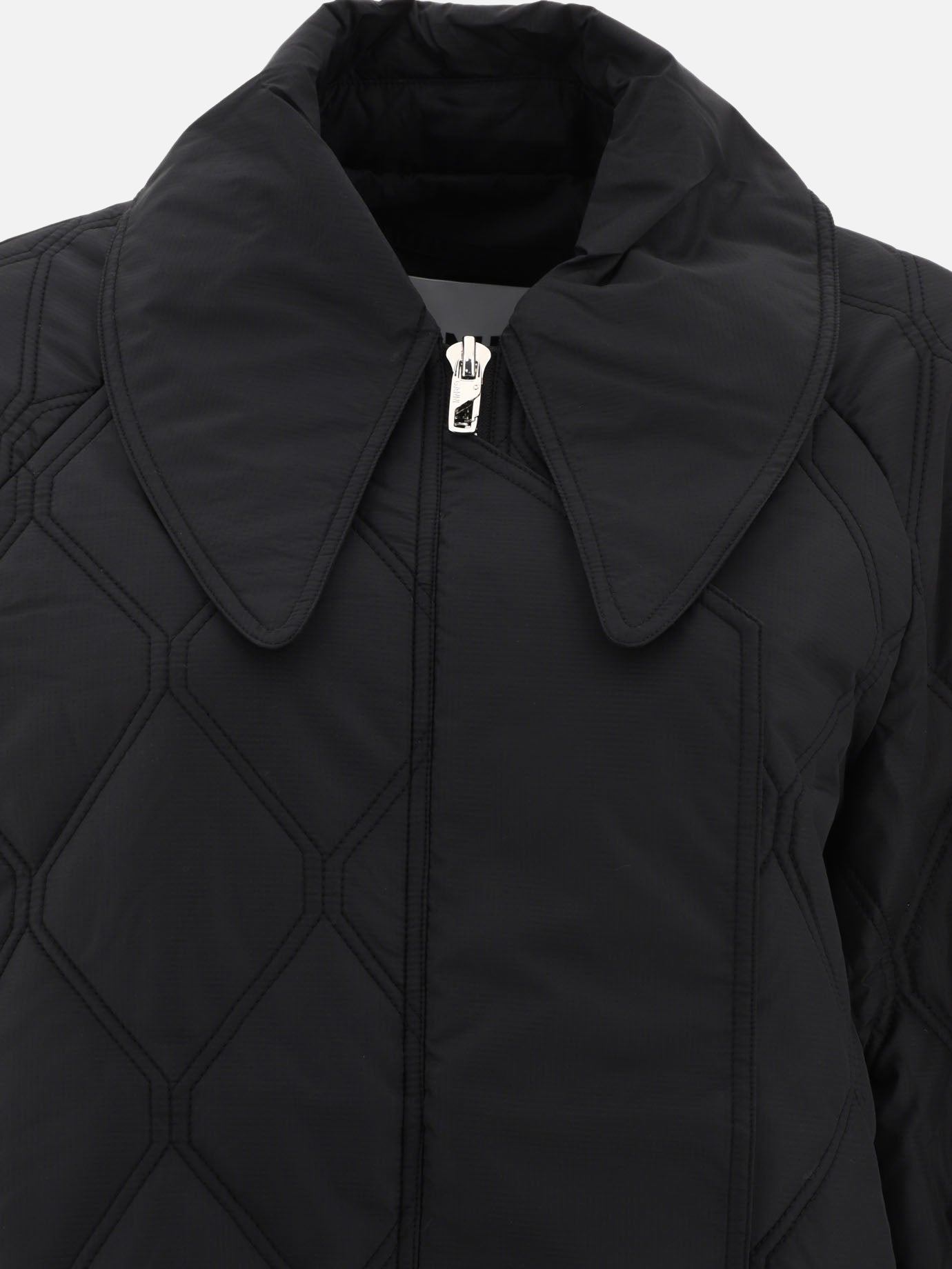 Quilted & Utility Jackets 100% recycled polyester  Black - Ganni Women | PDP | VIETTI Online Store | Zoom-Modal_3
