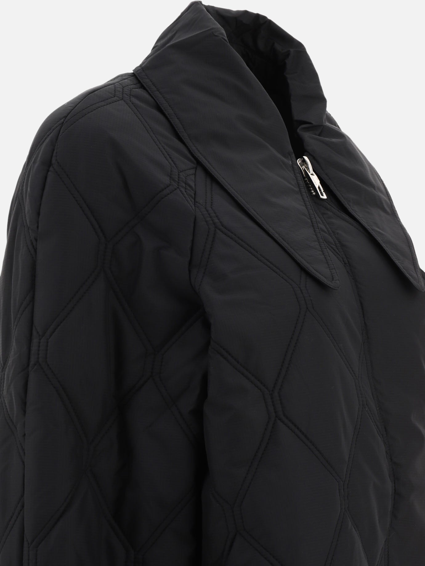 Quilted & Utility Jackets 100% recycled polyester  Black - Ganni Women | PDP | VIETTI Online Store | Zoom-Modal_4
