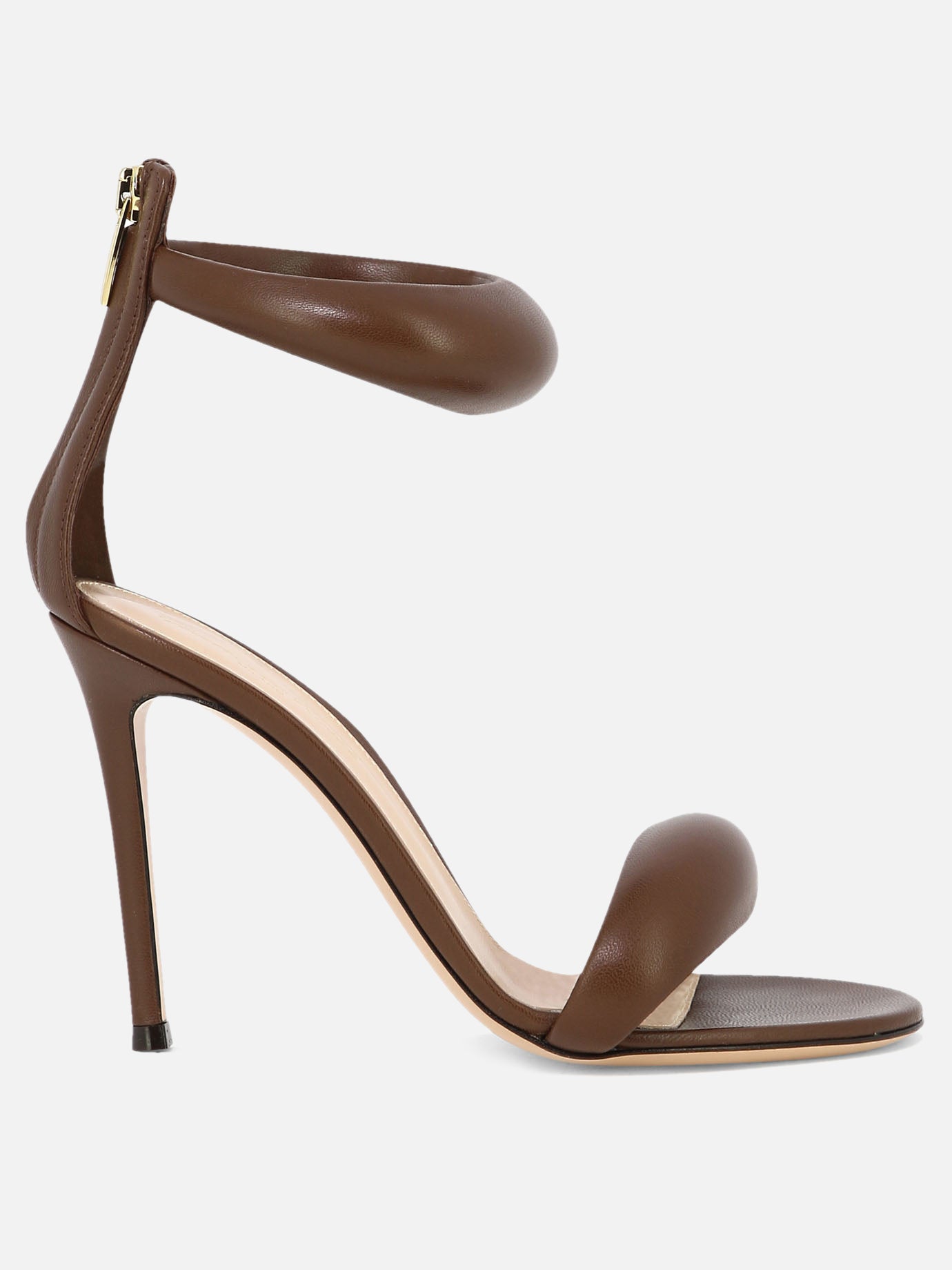 Heeled sandals 100% leather - 100% leather  Brown - Gianvito Rossi Women | PDP | VIETTI Online Store | thumbnail