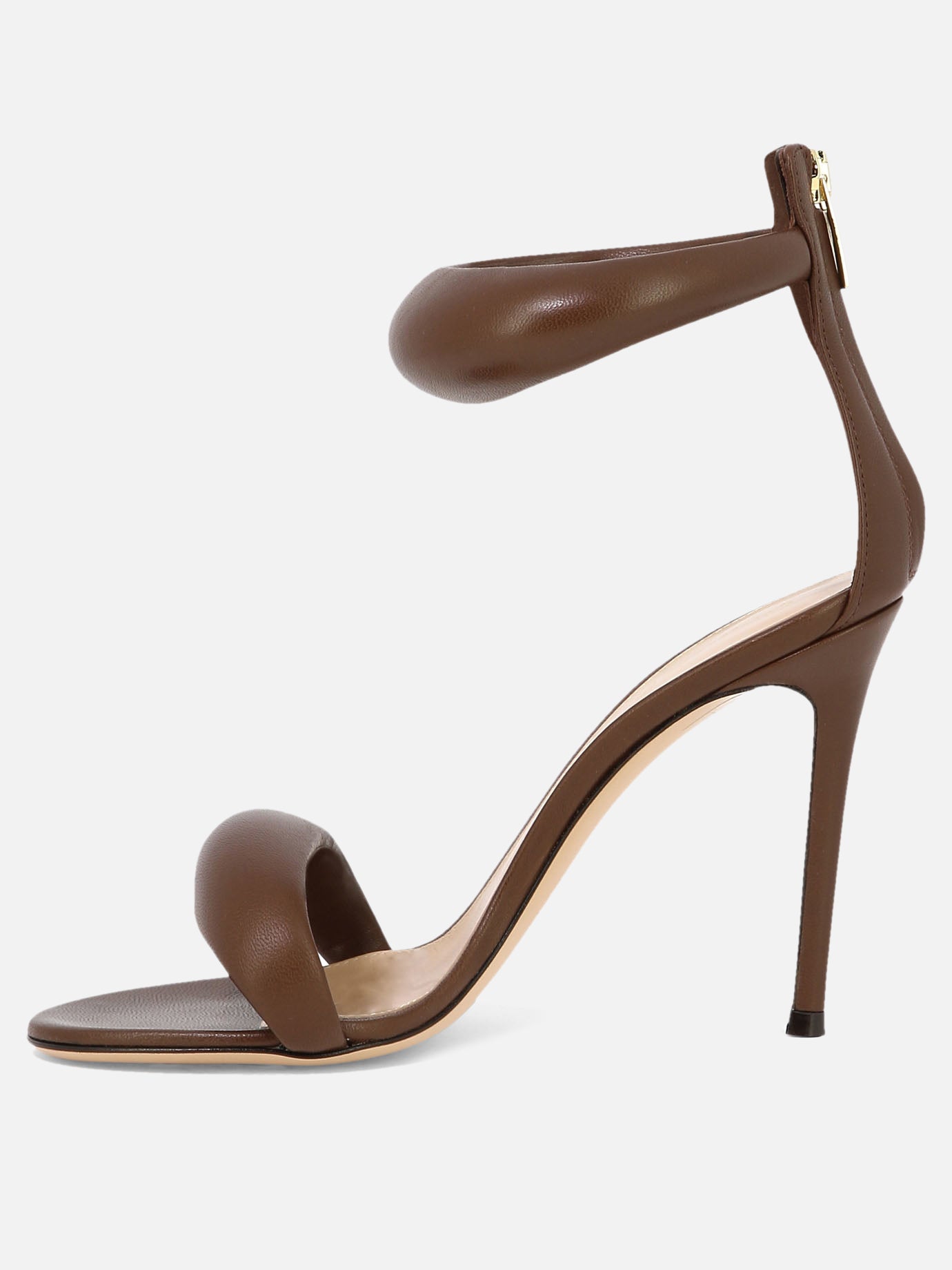 Heeled sandals 100% leather - 100% leather  Brown - Gianvito Rossi Women | PDP | VIETTI Online Store | thumbnail_3