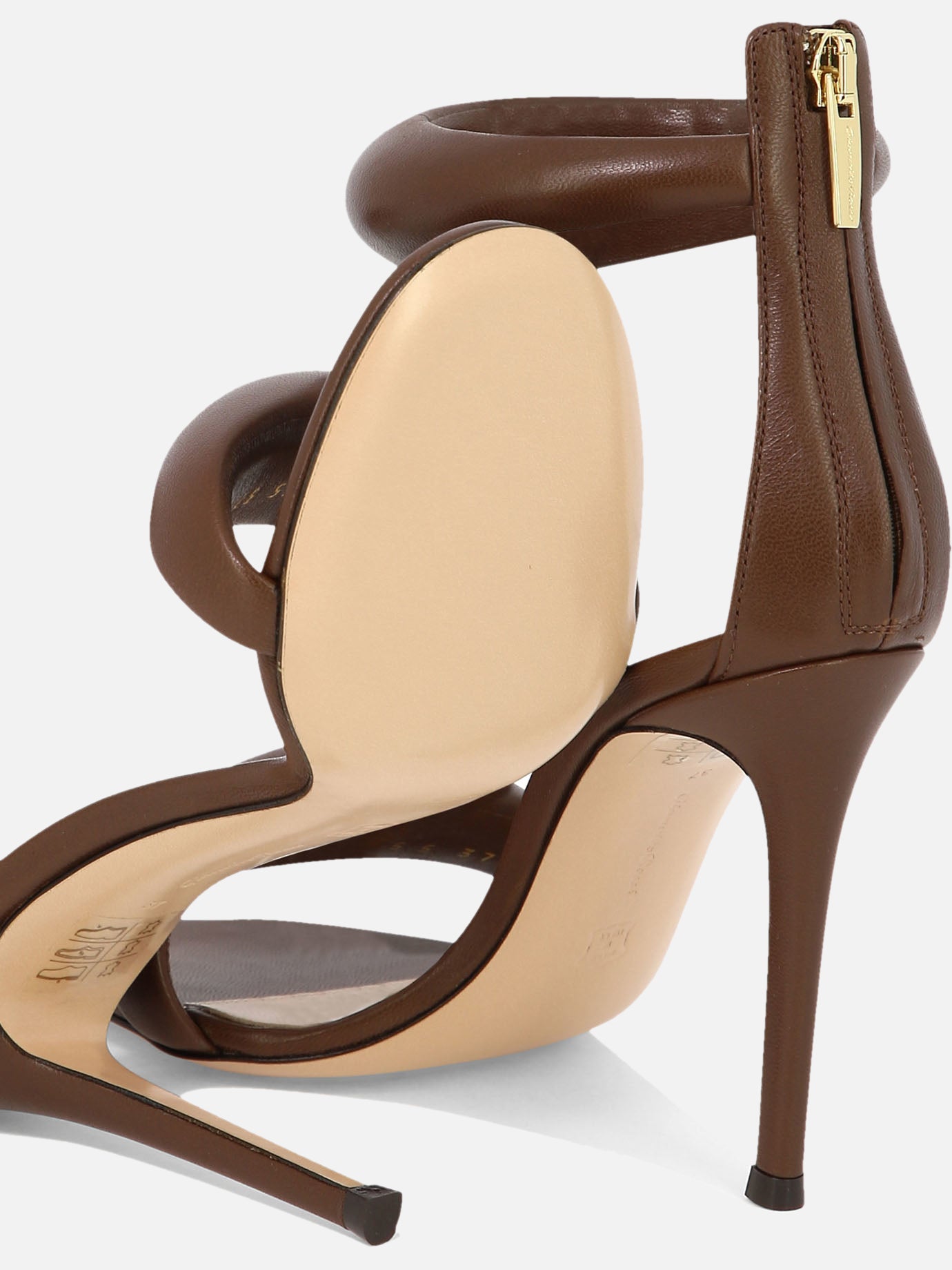 Heeled sandals 100% leather - 100% leather  Brown - Gianvito Rossi Women | PDP | VIETTI Online Store | Zoom-Modal_5
