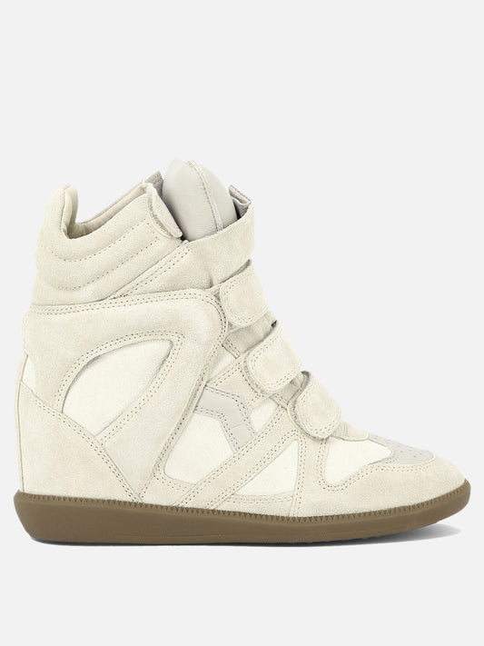 High top sneakers 100% leather - 100% rubber  Beige - Isabel Marant Women | PLP | VIETTI Online Store 
