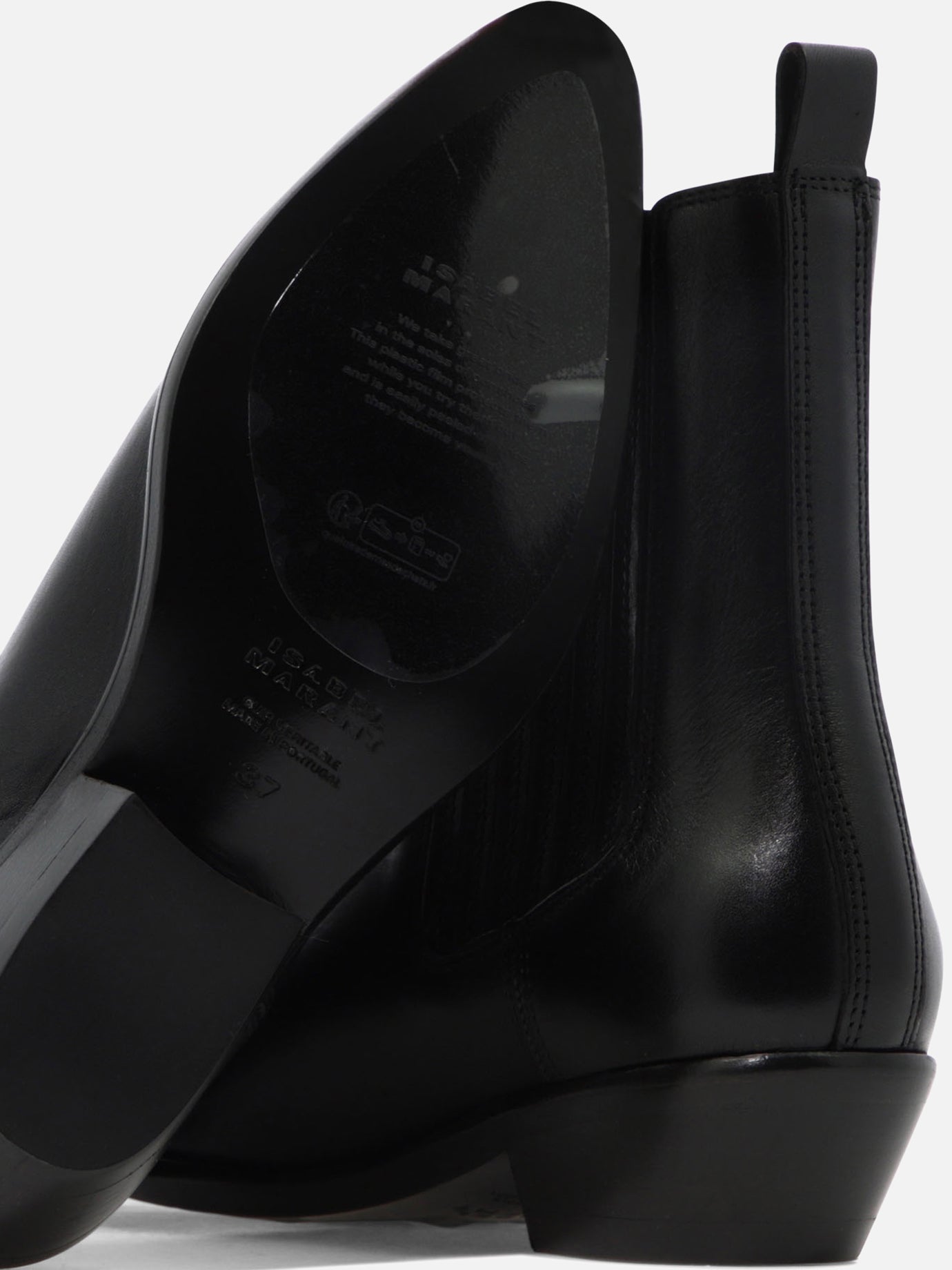 Cowboy 100% calf leather - 100% leather  Black - Isabel Marant Women | PDP | VIETTI Online Store | thumbnail_5