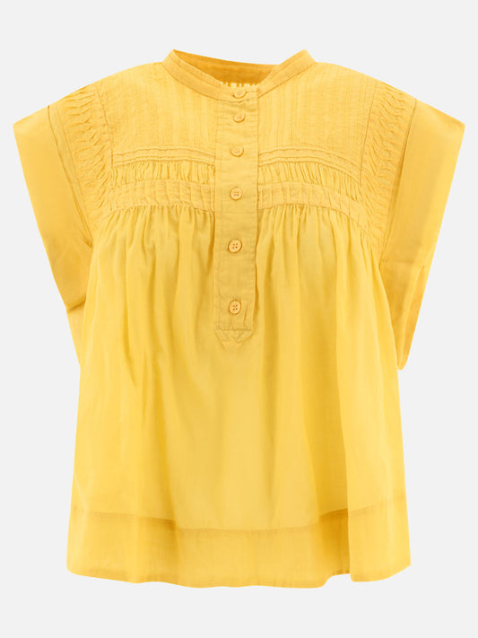 Blouses 100% organic cotton  Yellow - Marant Étoile Women | PLP | VIETTI Online Store 
