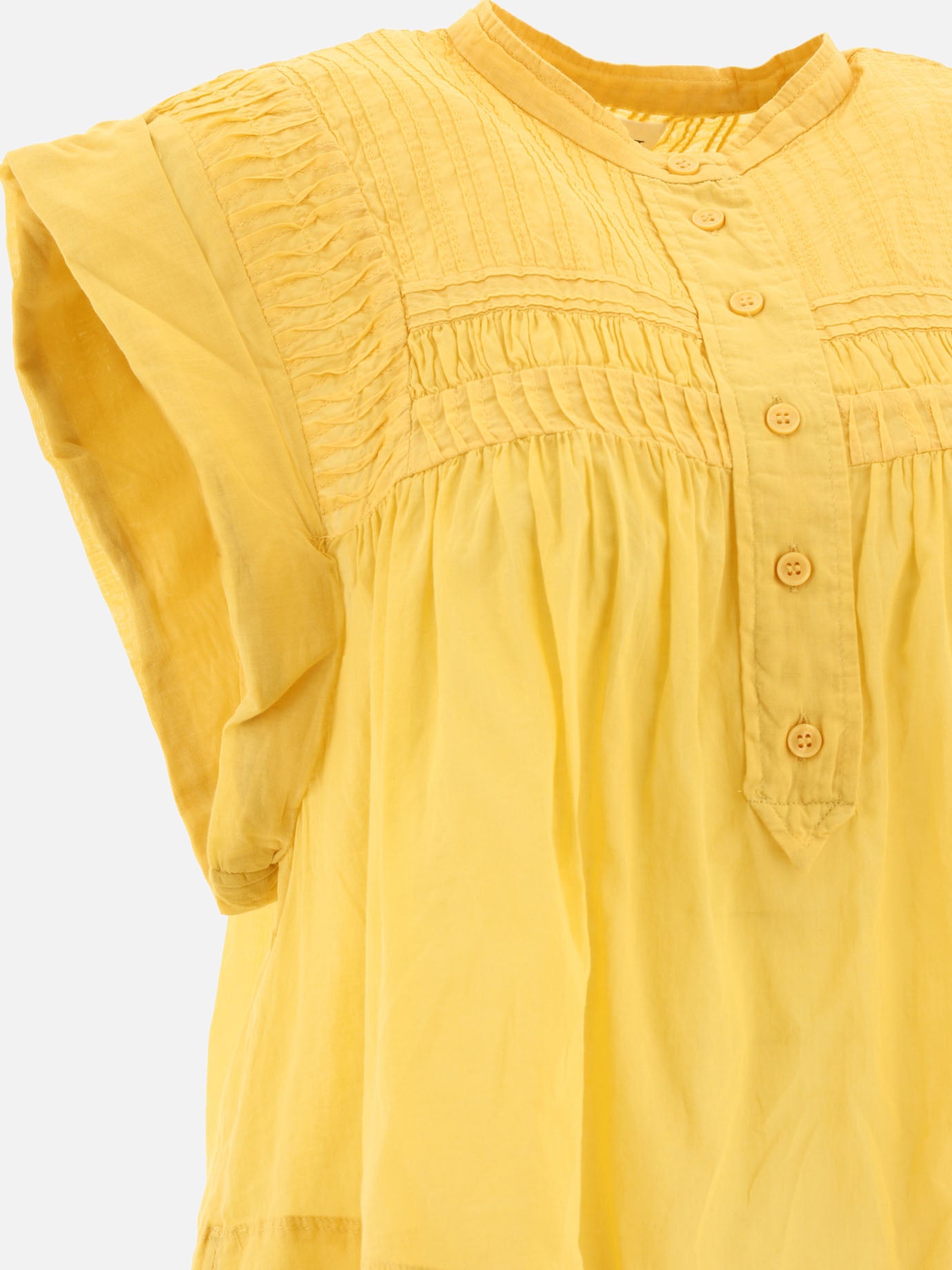 Blouses 100% organic cotton  Yellow - Marant Étoile Women | PDP | VIETTI Online Store | thumbnail_4