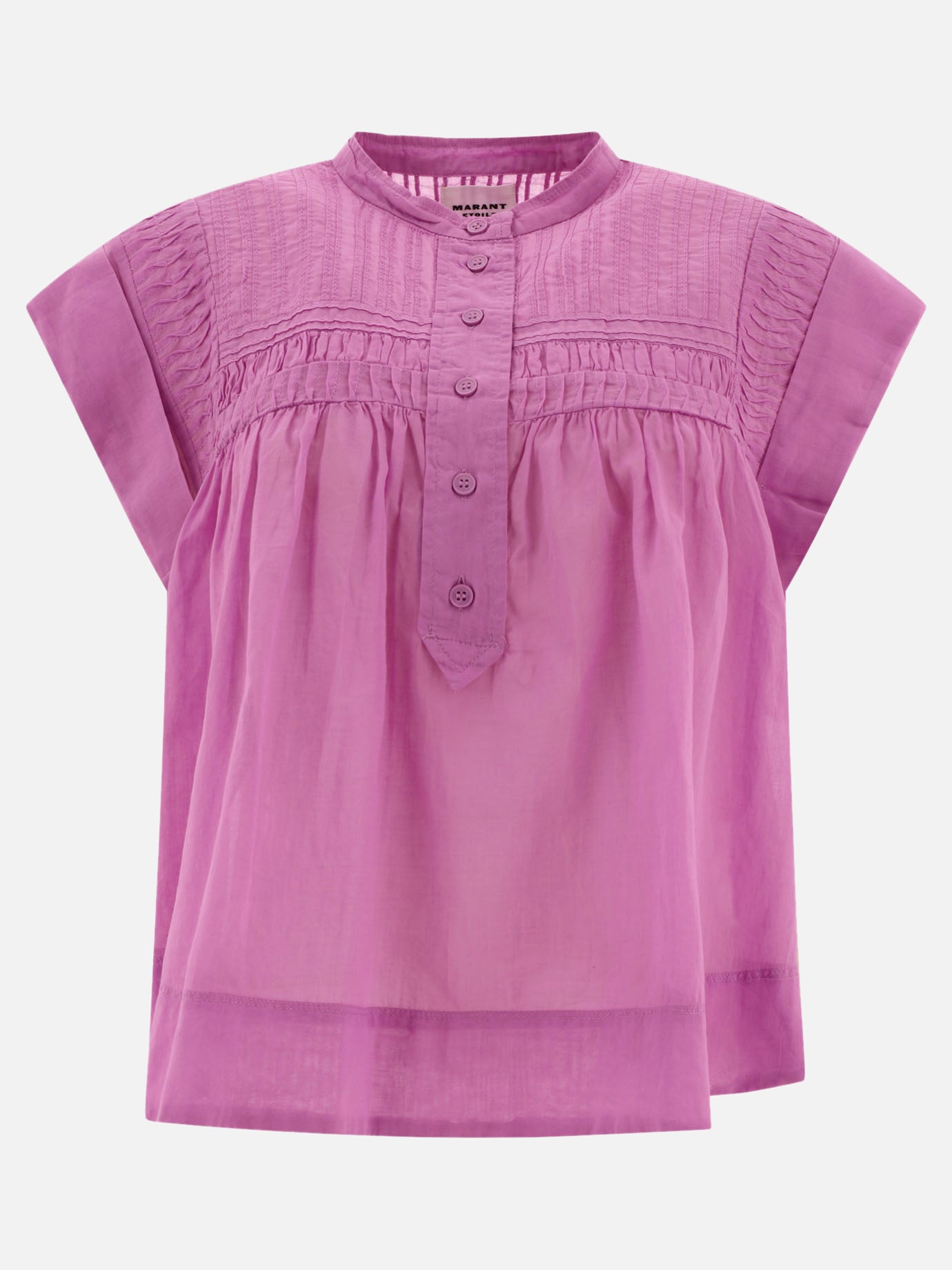 Blouses 100% organic cotton  Purple - Marant Étoile Women | PDP | VIETTI Online Store | thumbnail
