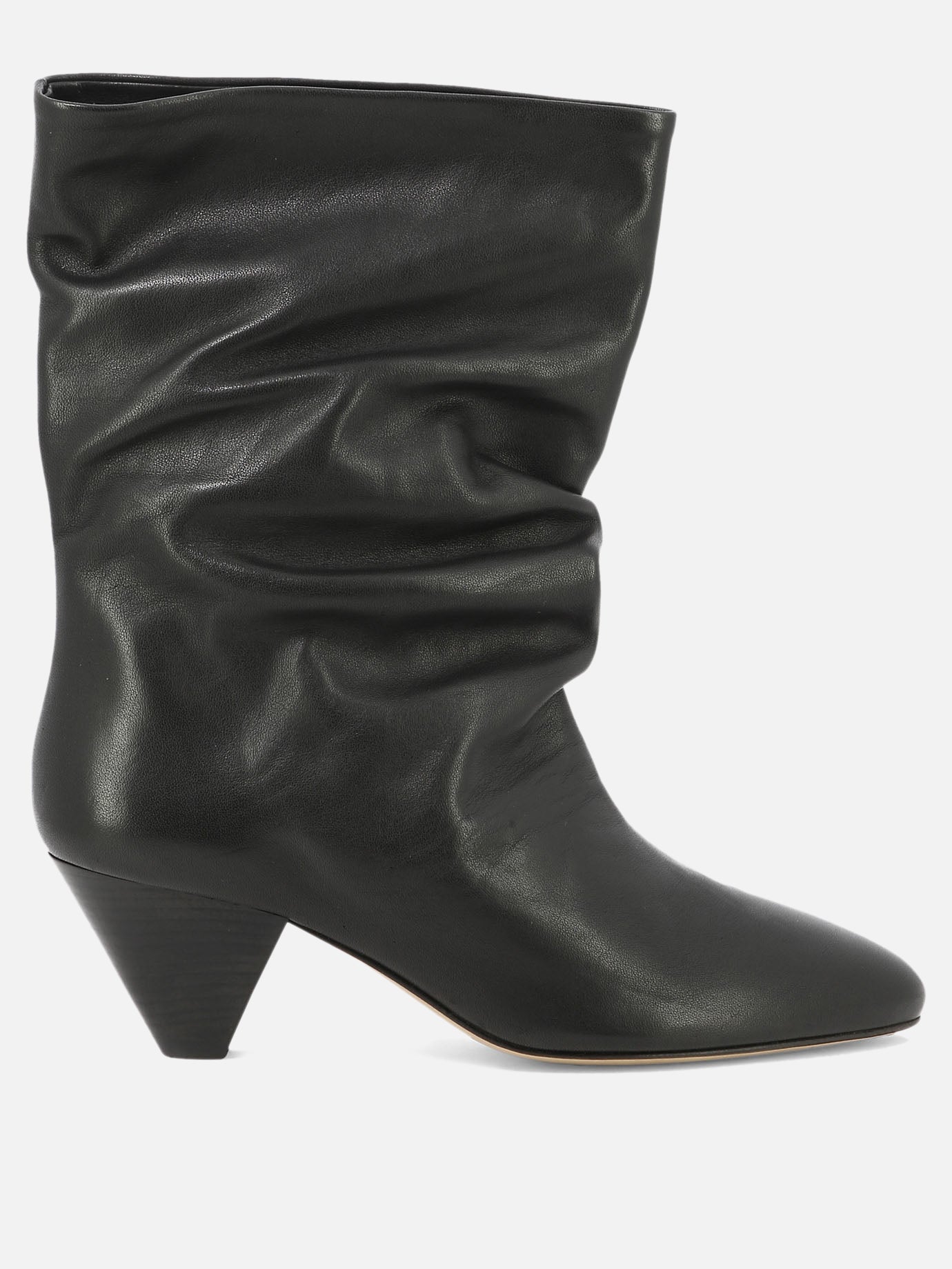 Pull-on boots 100% leather - 100% leather  Black - Isabel Marant Women | PDP | VIETTI Online Store | thumbnail
