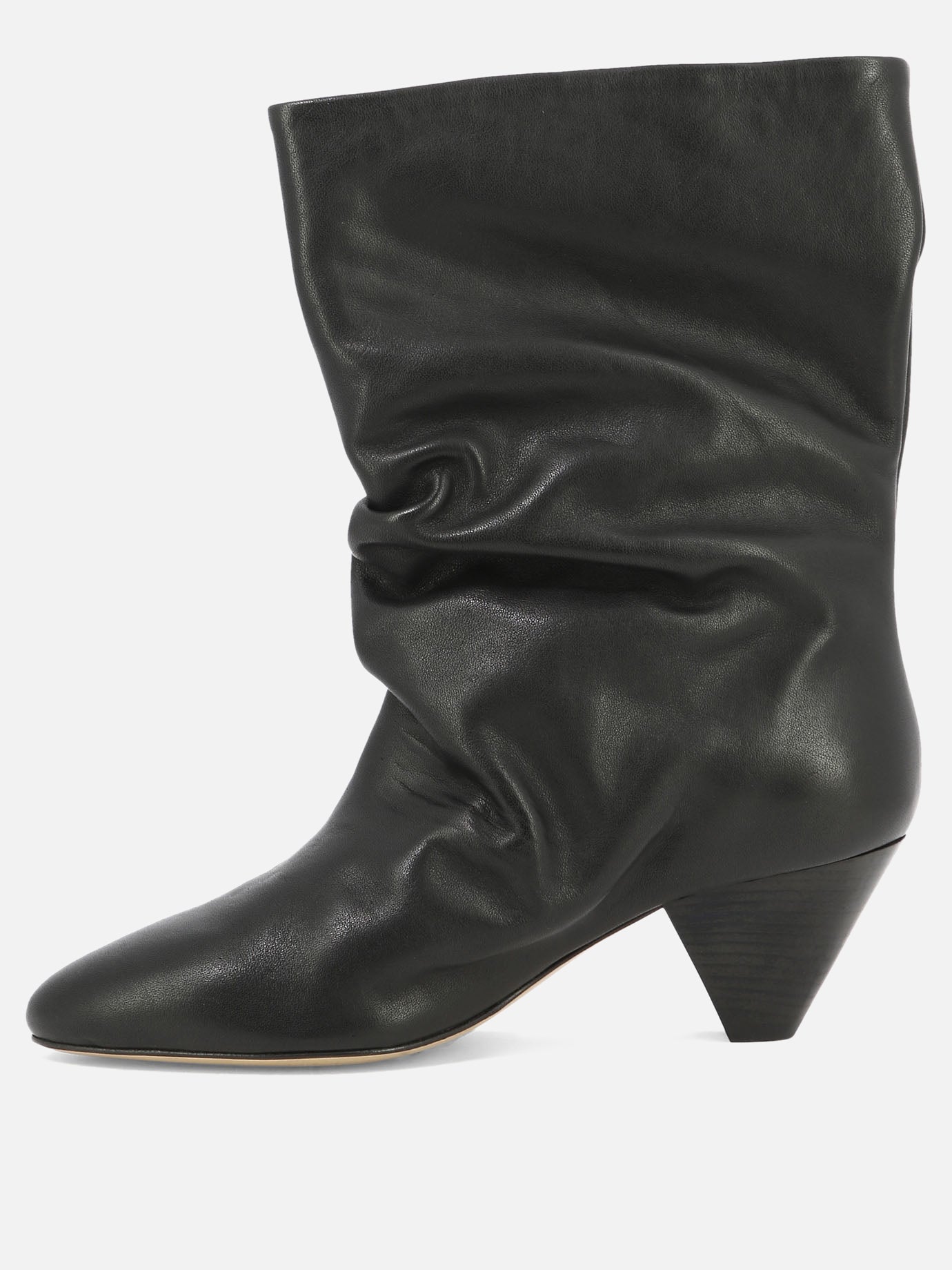 Pull-on boots 100% leather - 100% leather  Black - Isabel Marant Women | PDP | VIETTI Online Store | Zoom-Modal_3
