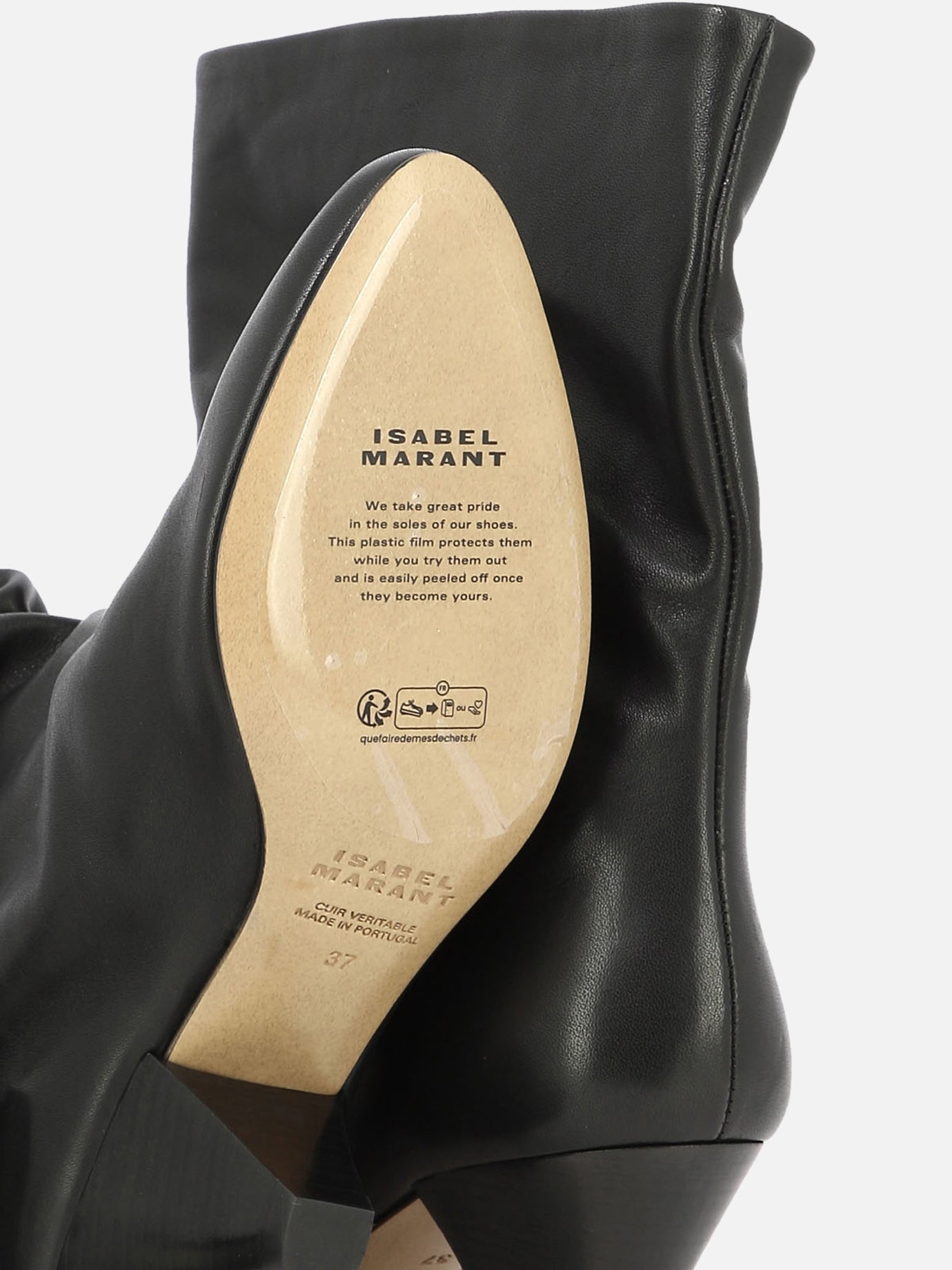 Pull-on boots 100% leather - 100% leather  Black - Isabel Marant Women | PDP | VIETTI Online Store | thumbnail_5