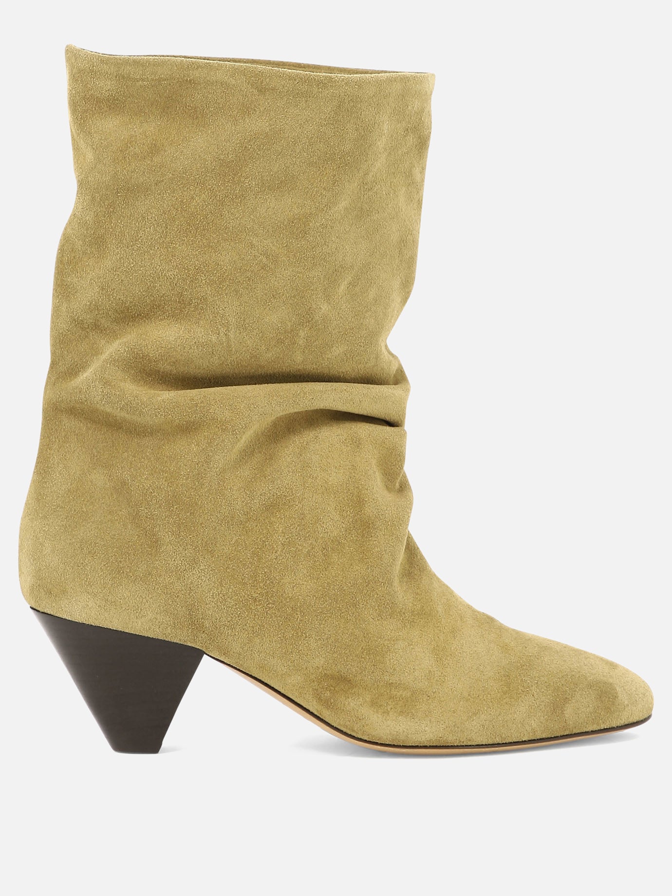 Pull-on boots 100% suede - 100% leather  Beige - Isabel Marant Women | PDP | VIETTI Online Store | thumbnail